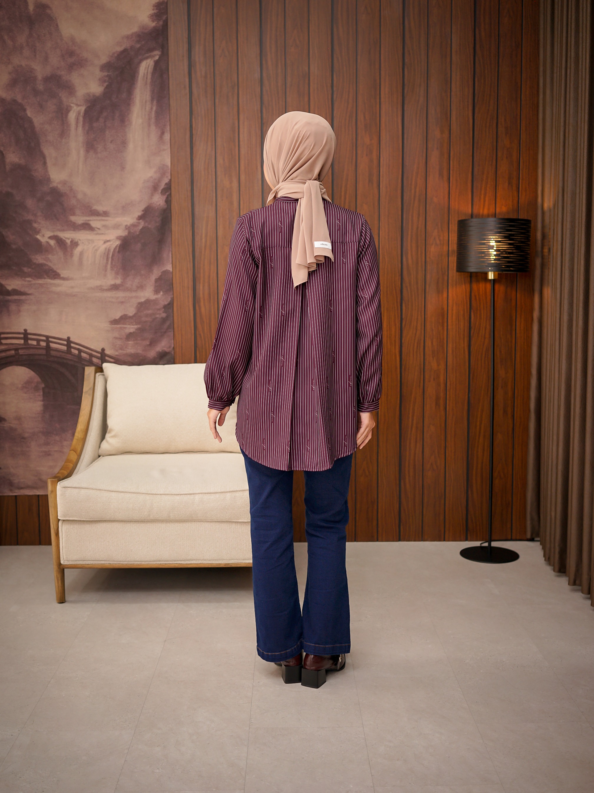 Elana Top Maroon