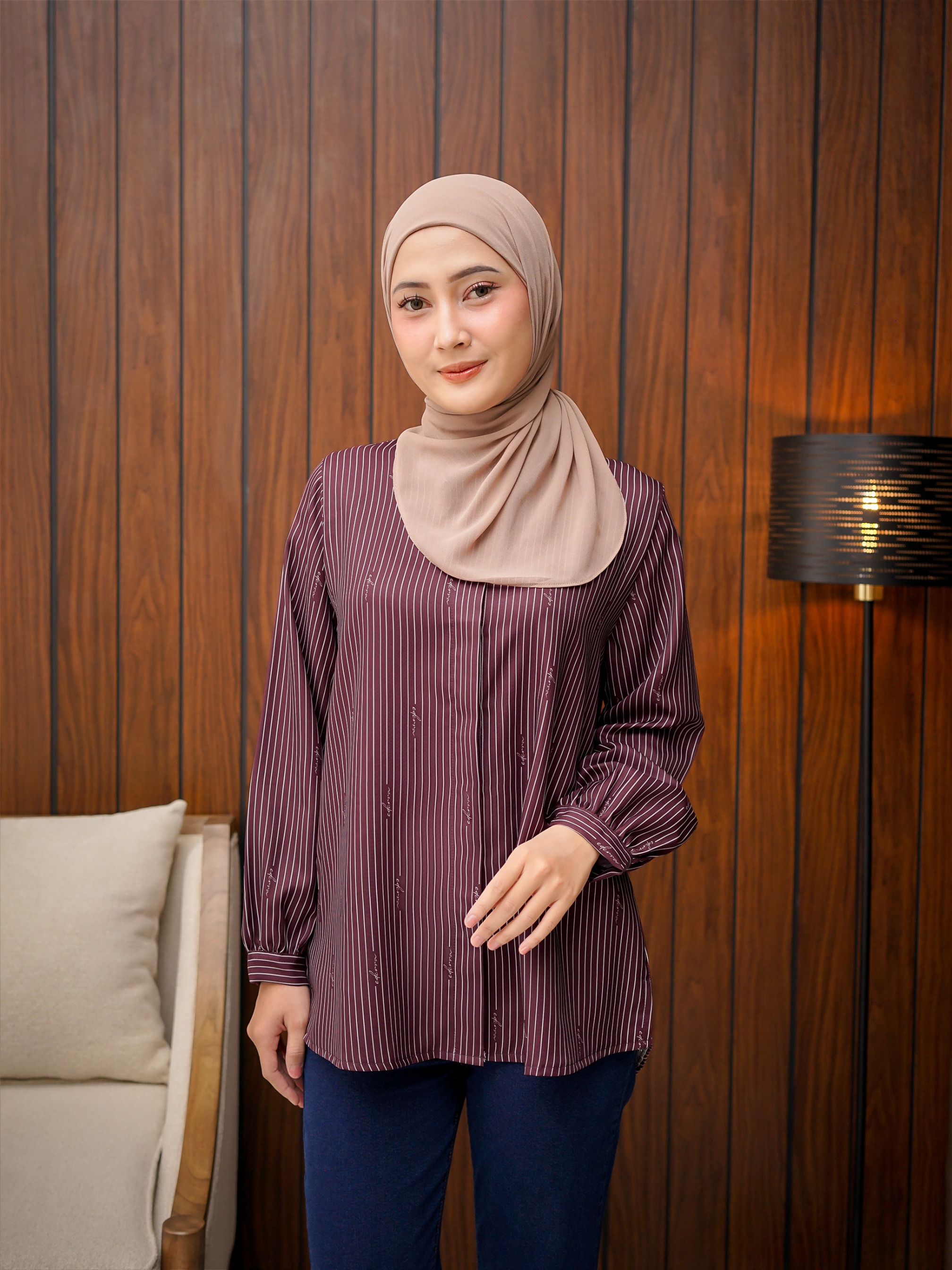 Elana Top Maroon