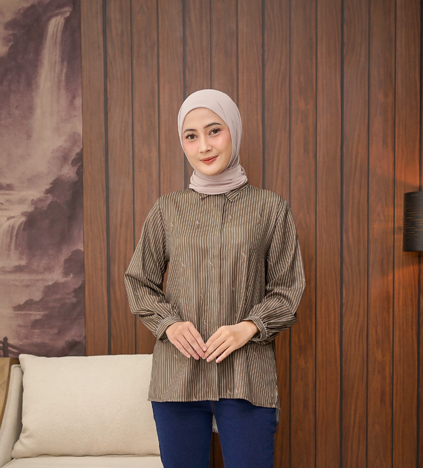 Elana Top Dark Oliv