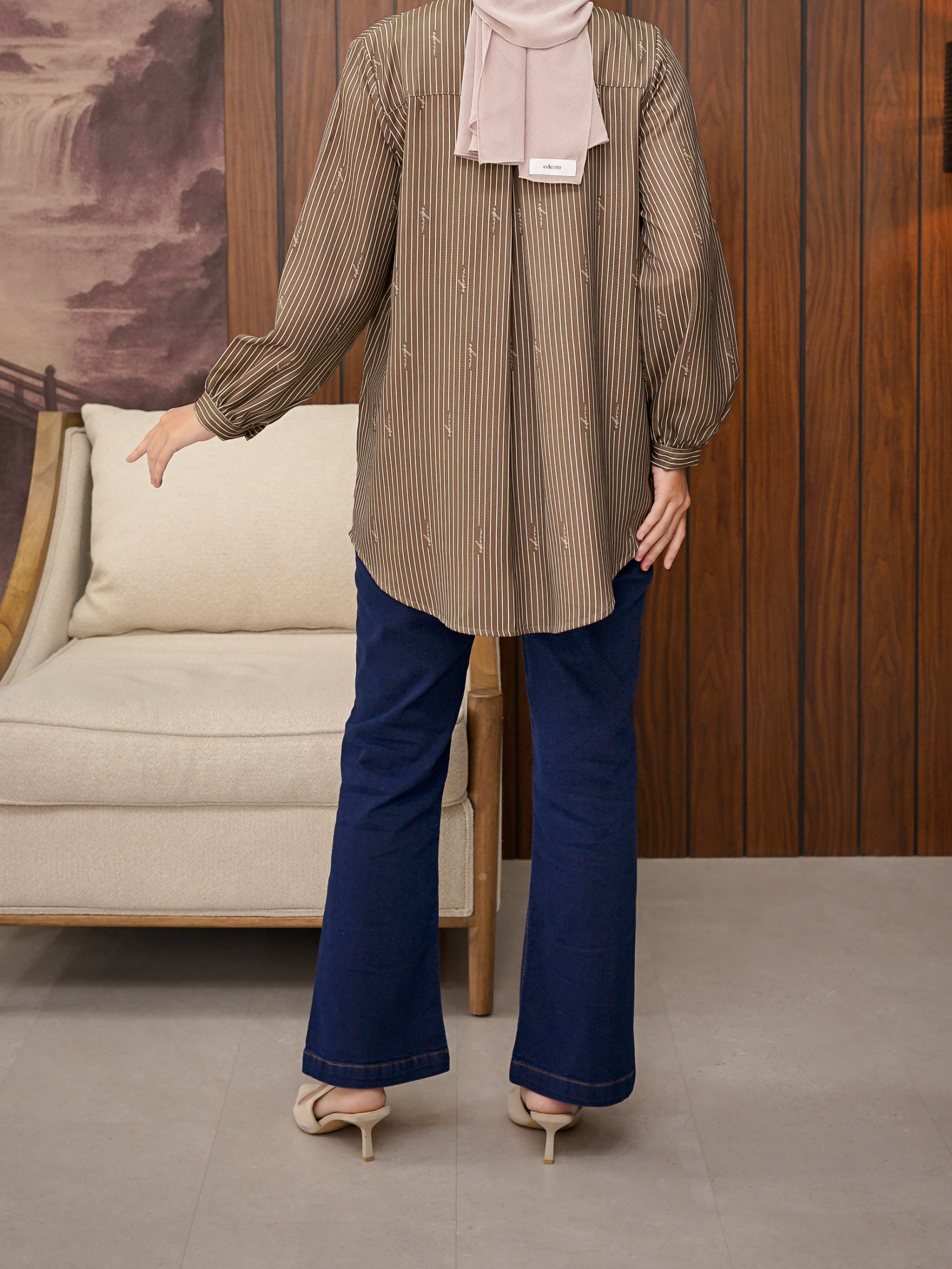 Elana Top Dark Oliv