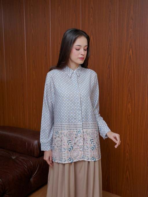 Image of Tulus Blouse Blue Perennial