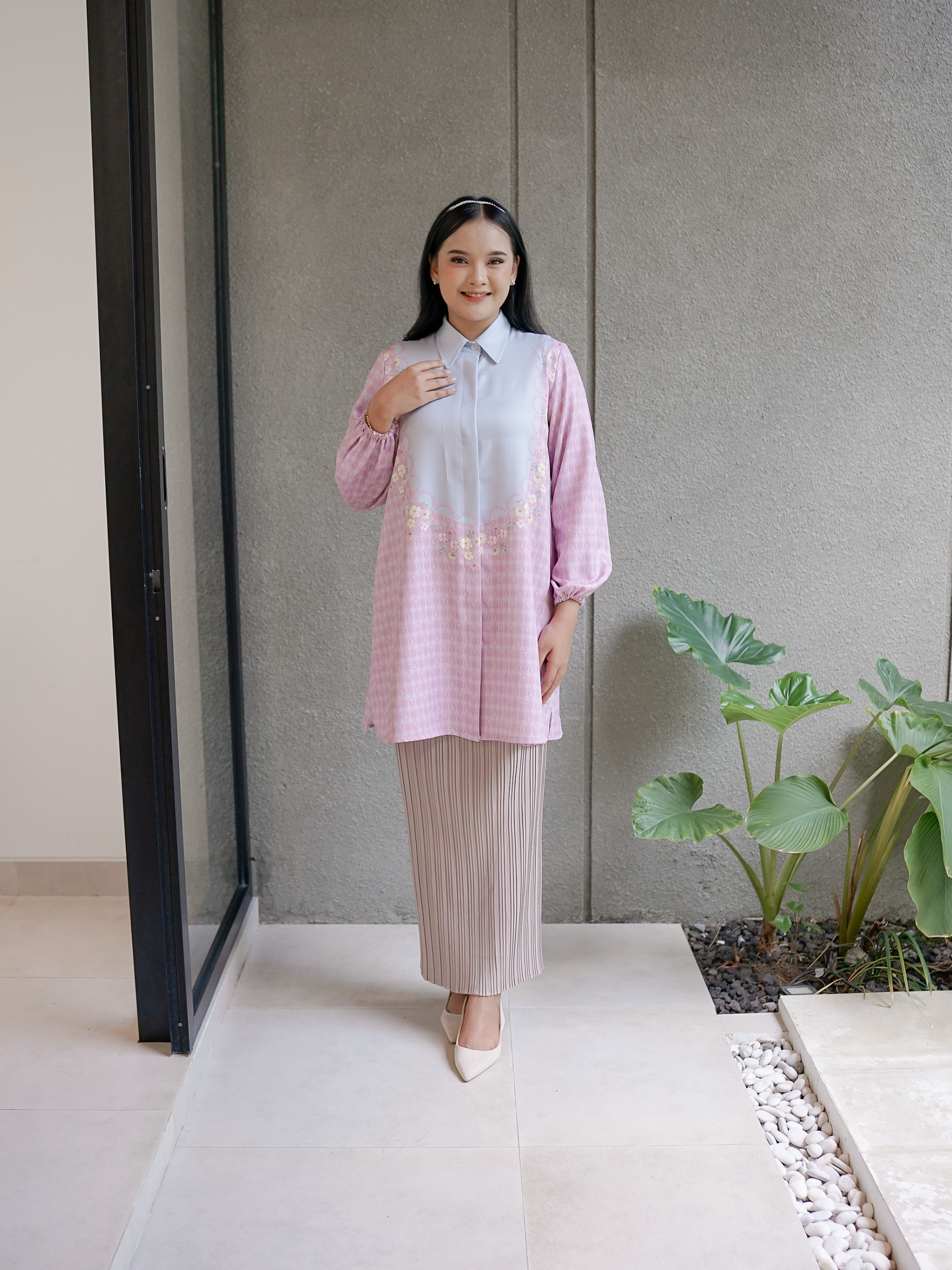 Setaman Blouse Grey Confetti