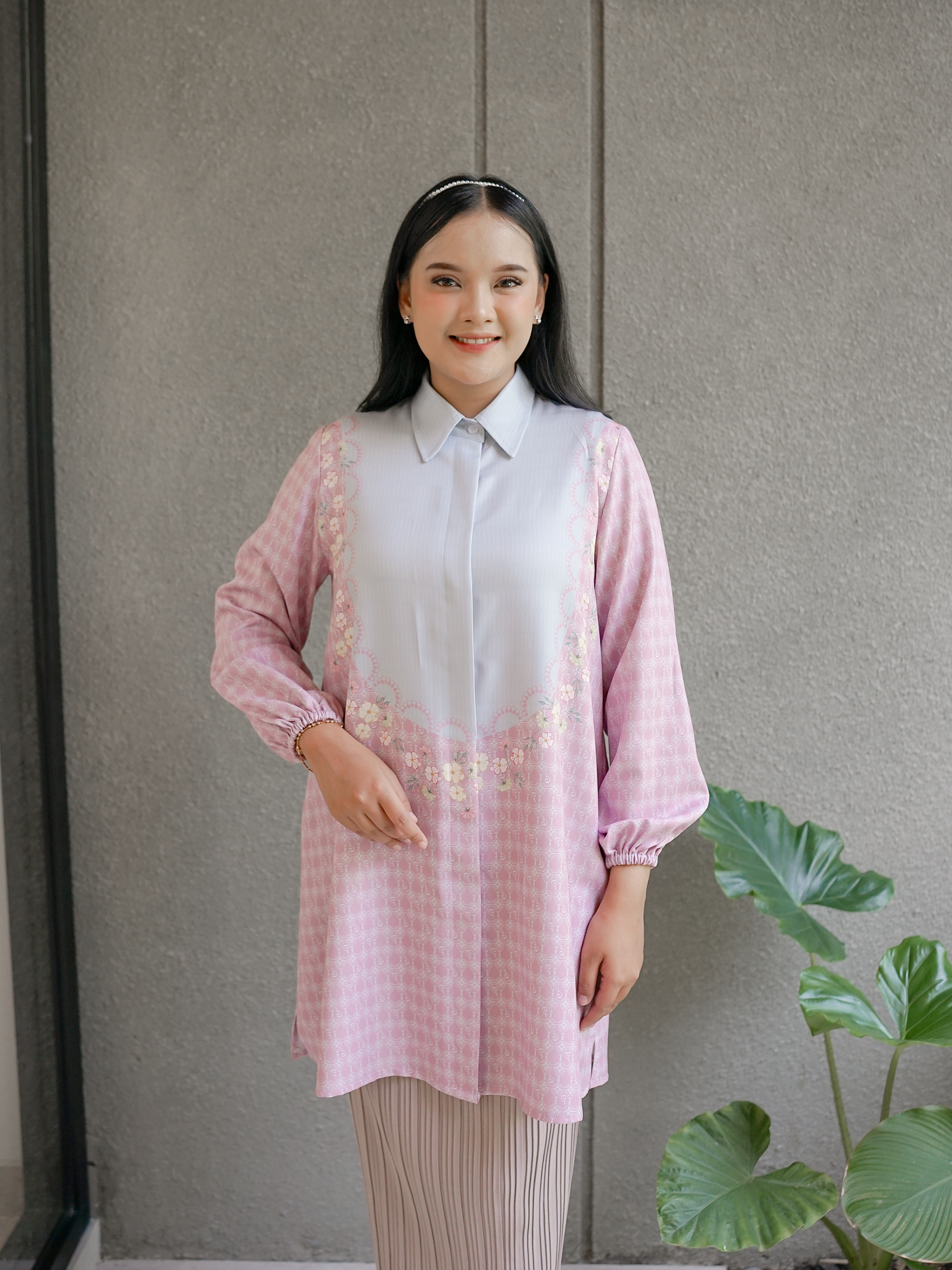 Setaman Blouse Grey Confetti