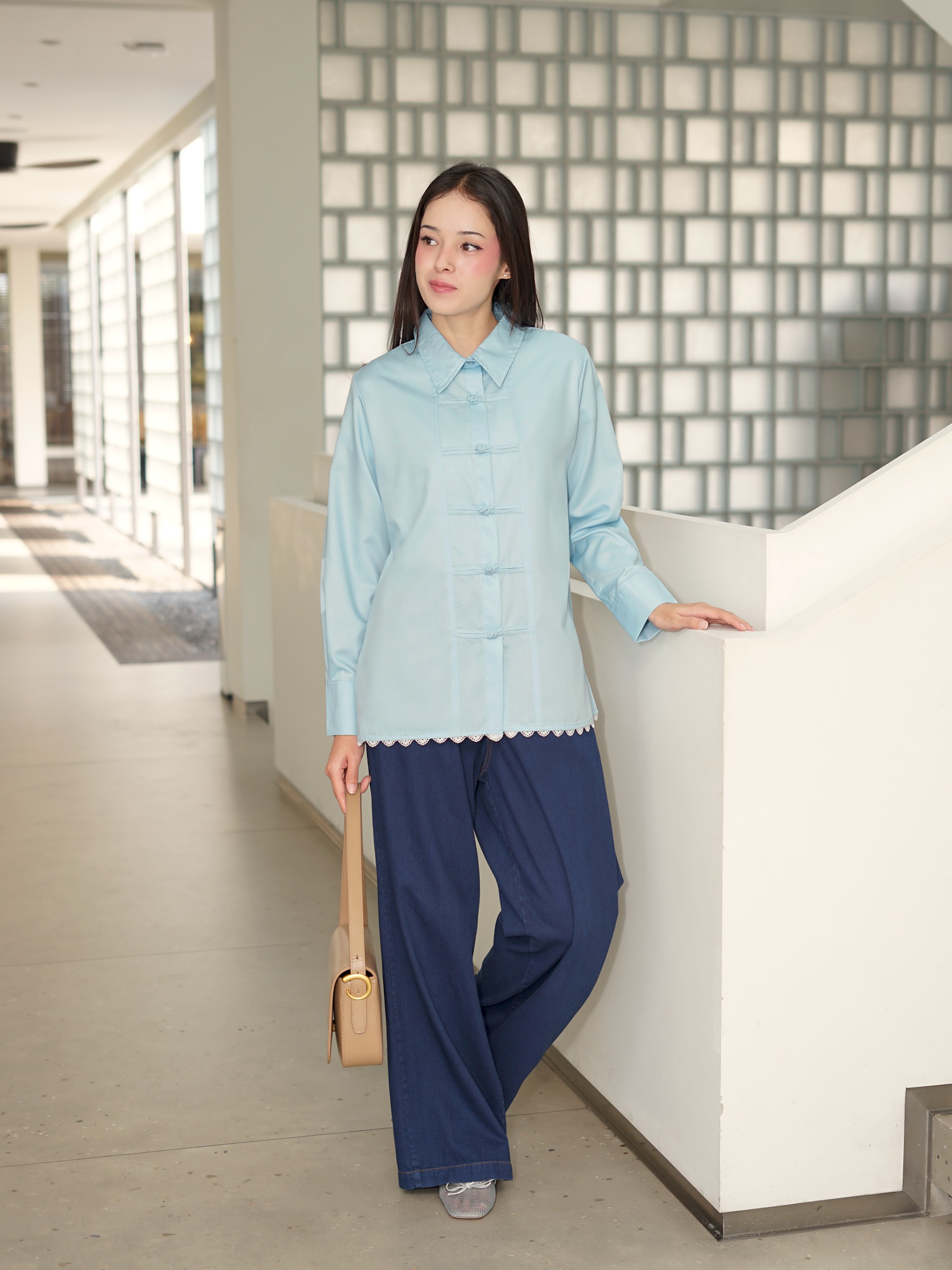 Shera Top Ocean Blue
