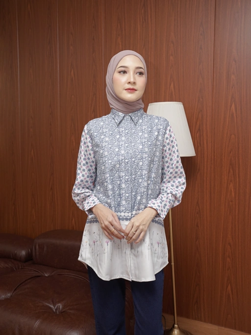 Image of Clara Top Faded Denim