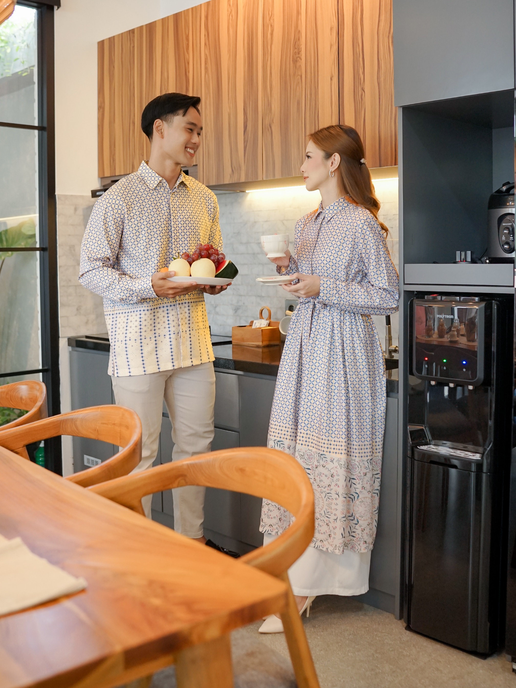 Sarimbit Couple Sekar Tulus Blue Perennial