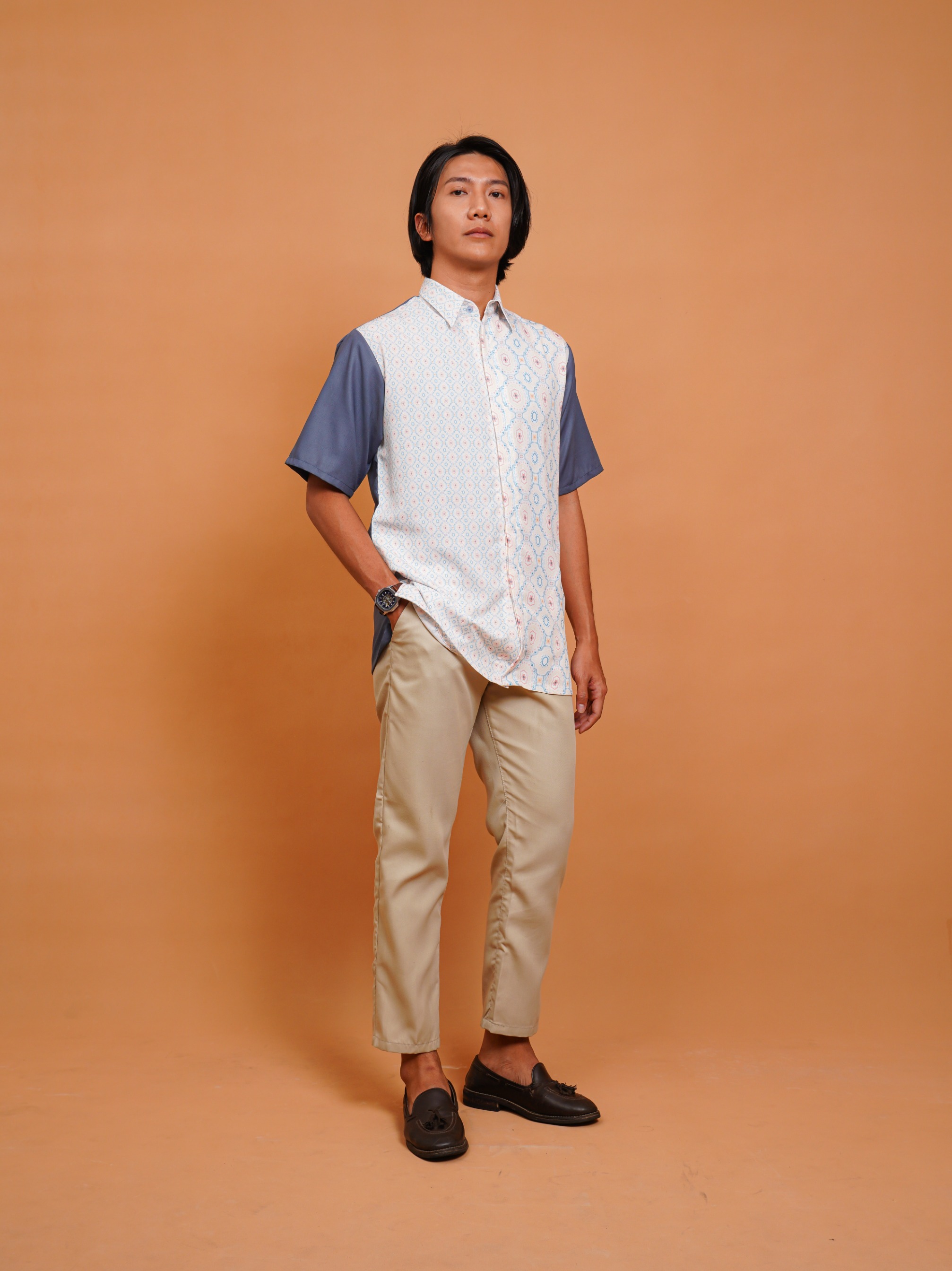 Jauza Men Shirt Dust Blue