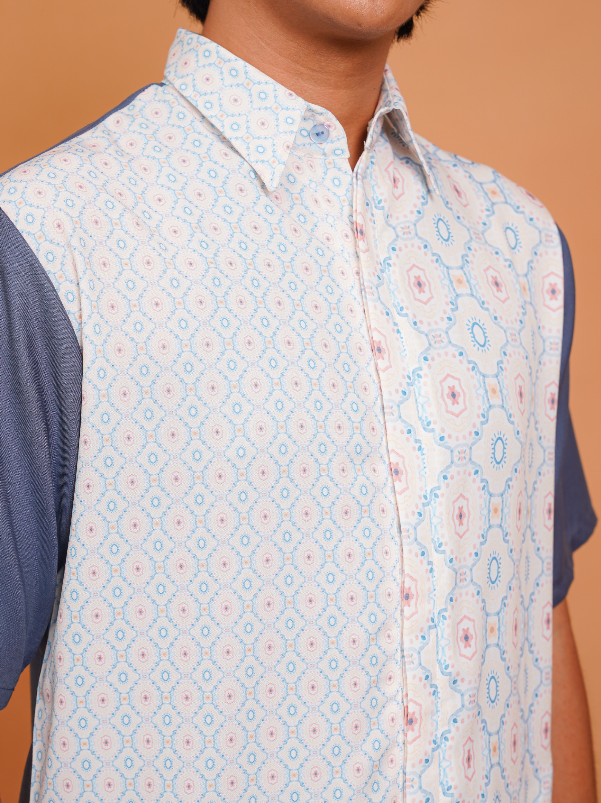 Jauza Men Shirt Dust Blue