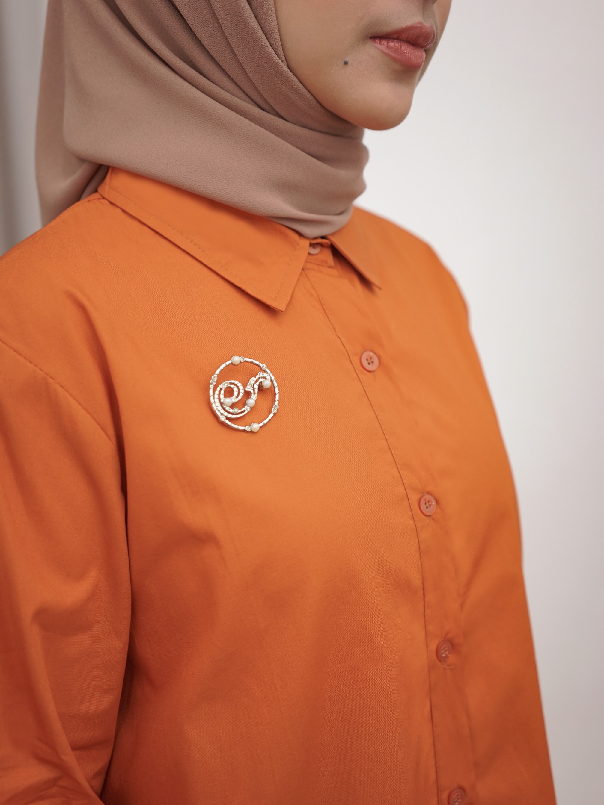 Cerra shirt orange peel