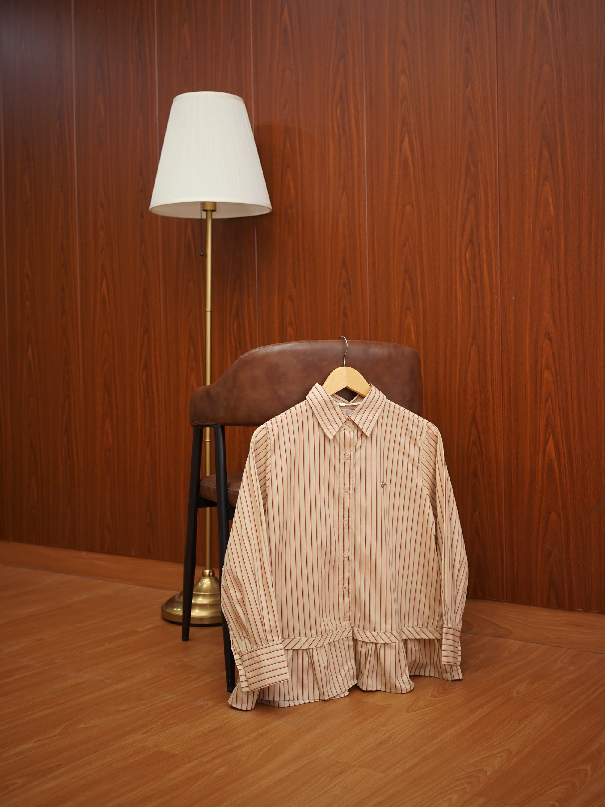 Alia Top Stripes Warm Beige