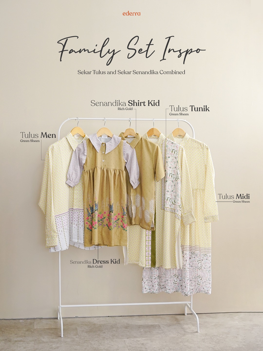 Sarimbit Couple Sekar Tulus Green Sheen