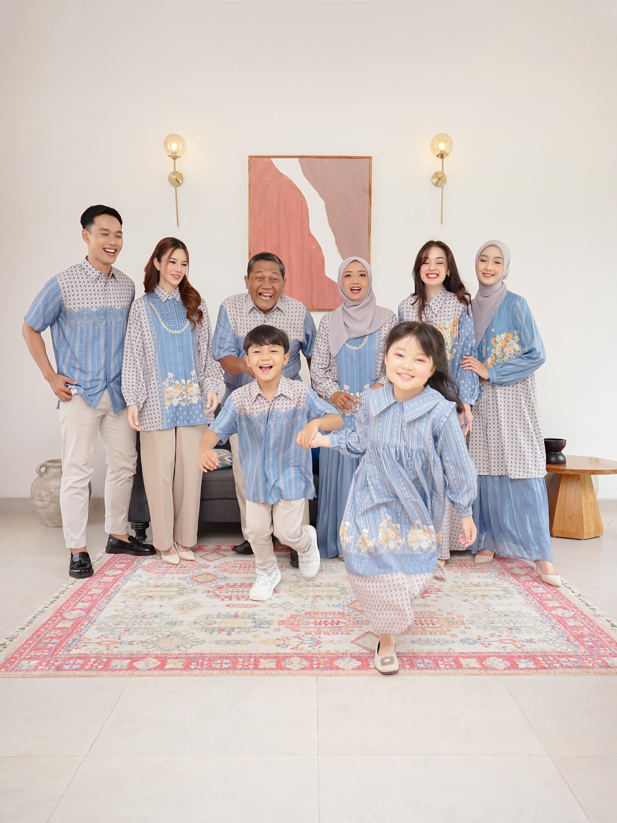 Family Set Arunika Dusk Blue