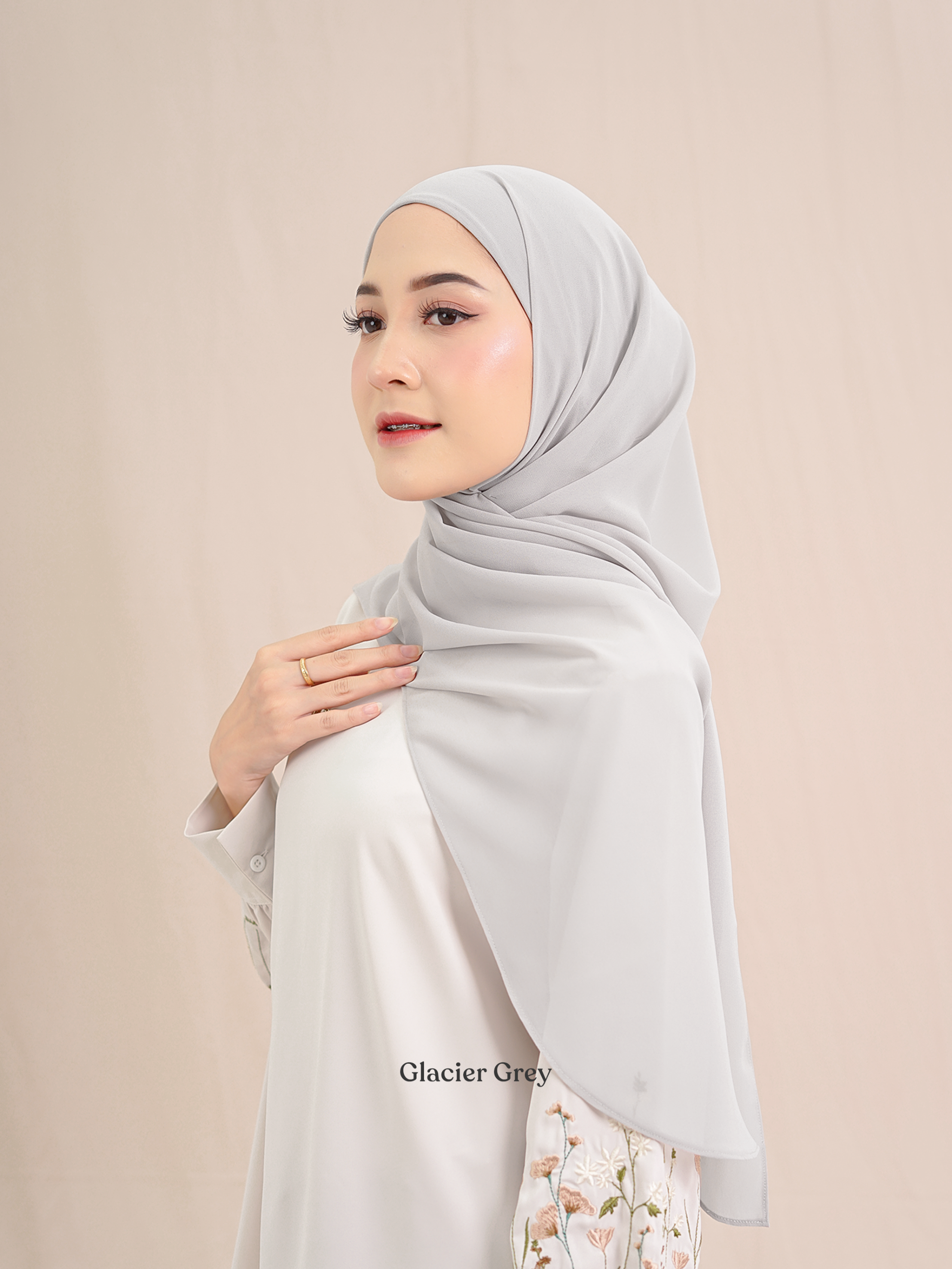 Luna Instan Hijab Glacier Grey