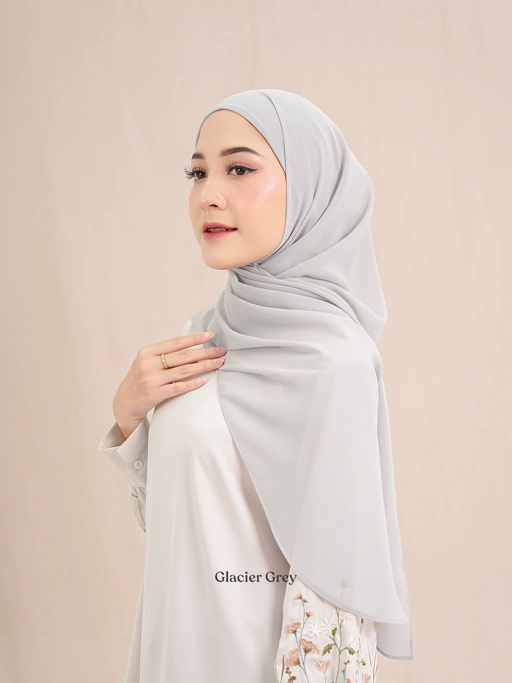 Image of Luna Instan Hijab Glacier Grey
