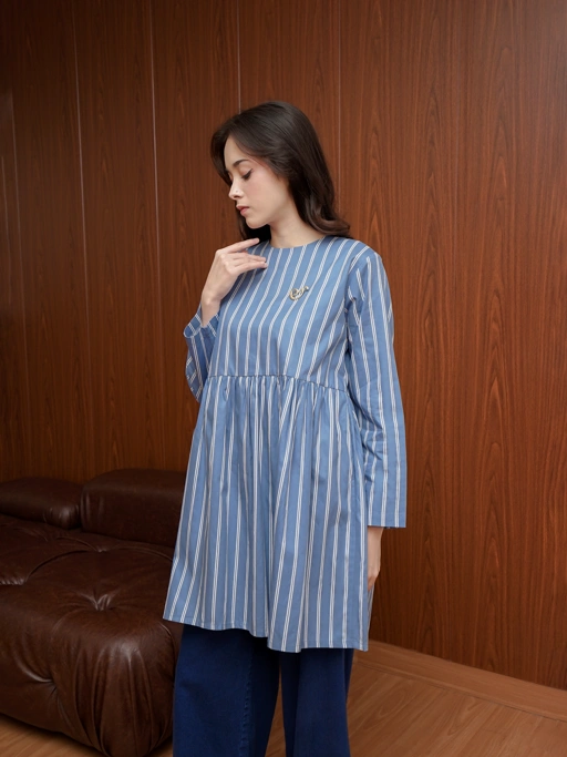 Image of Elea Tunic Sky Blue