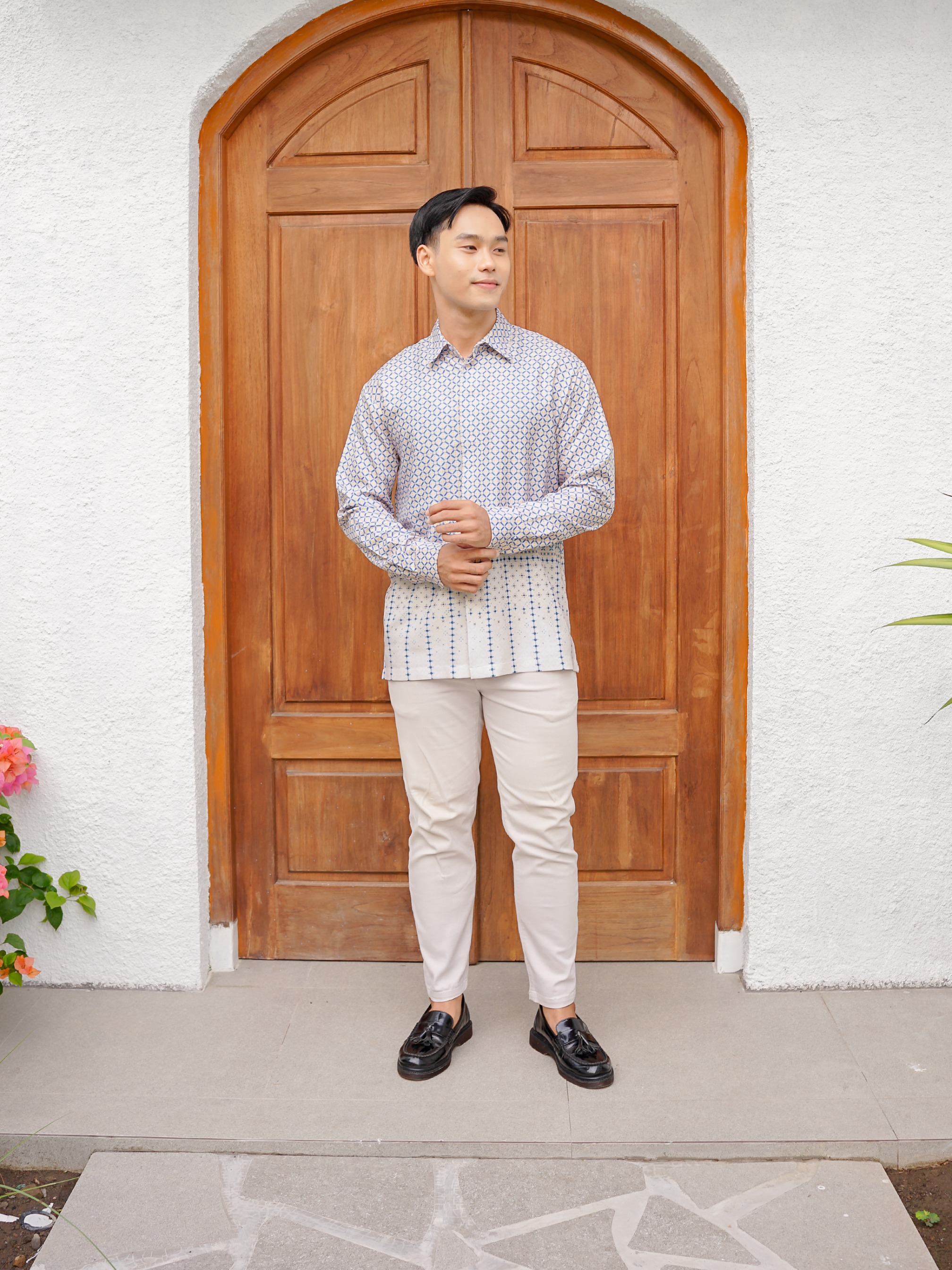 Sarimbit Couple Sekar Tulus Blue Perennial