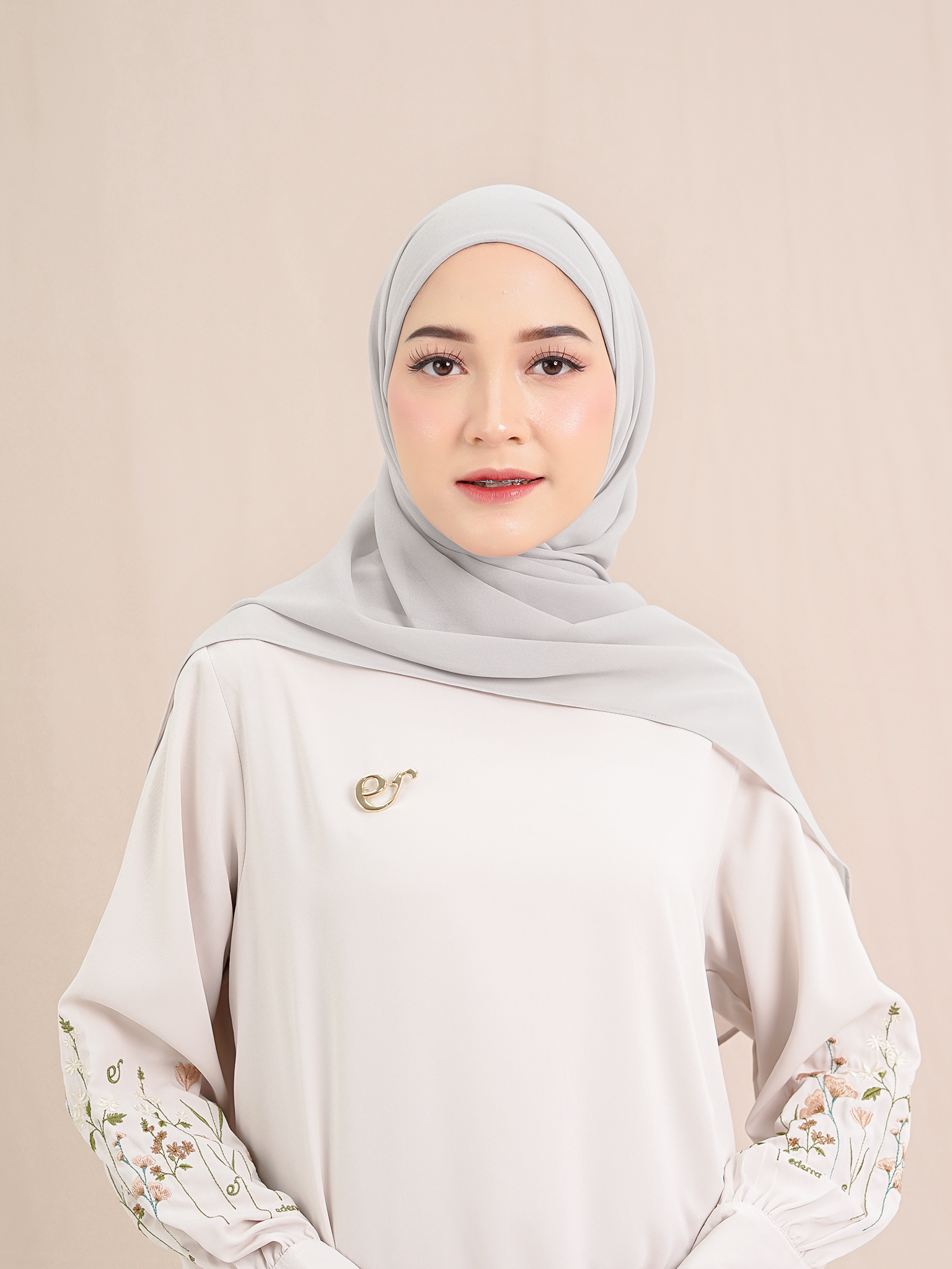 Luna Instan Hijab Glacier Grey