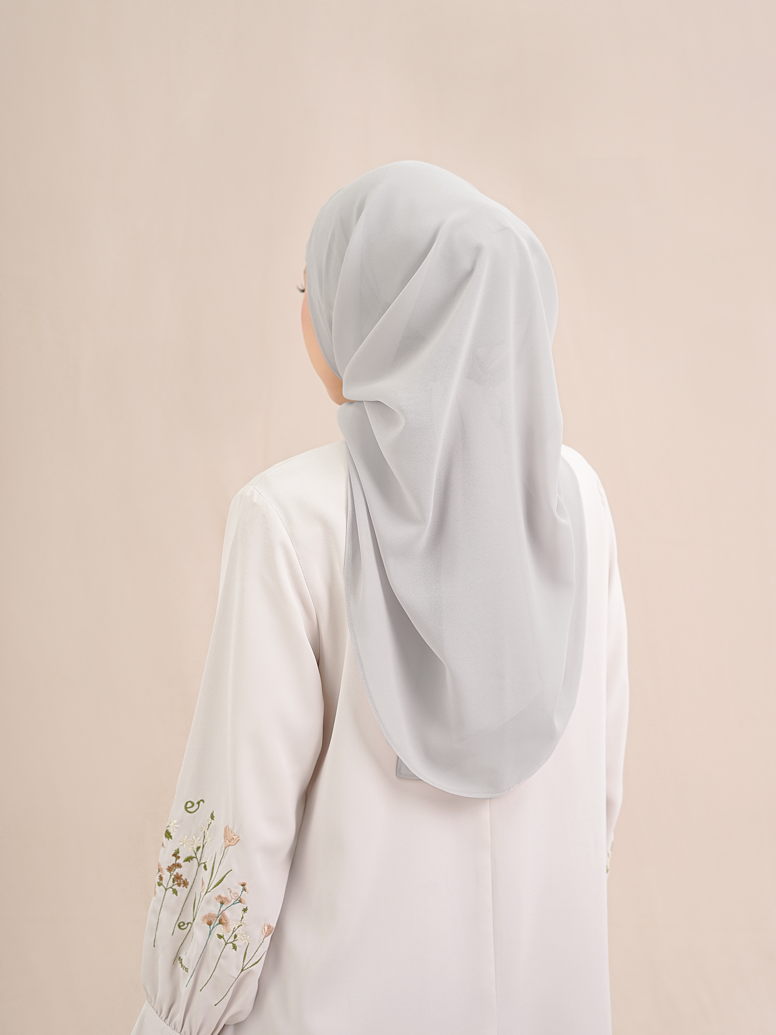 Luna Instan Hijab Glacier Grey