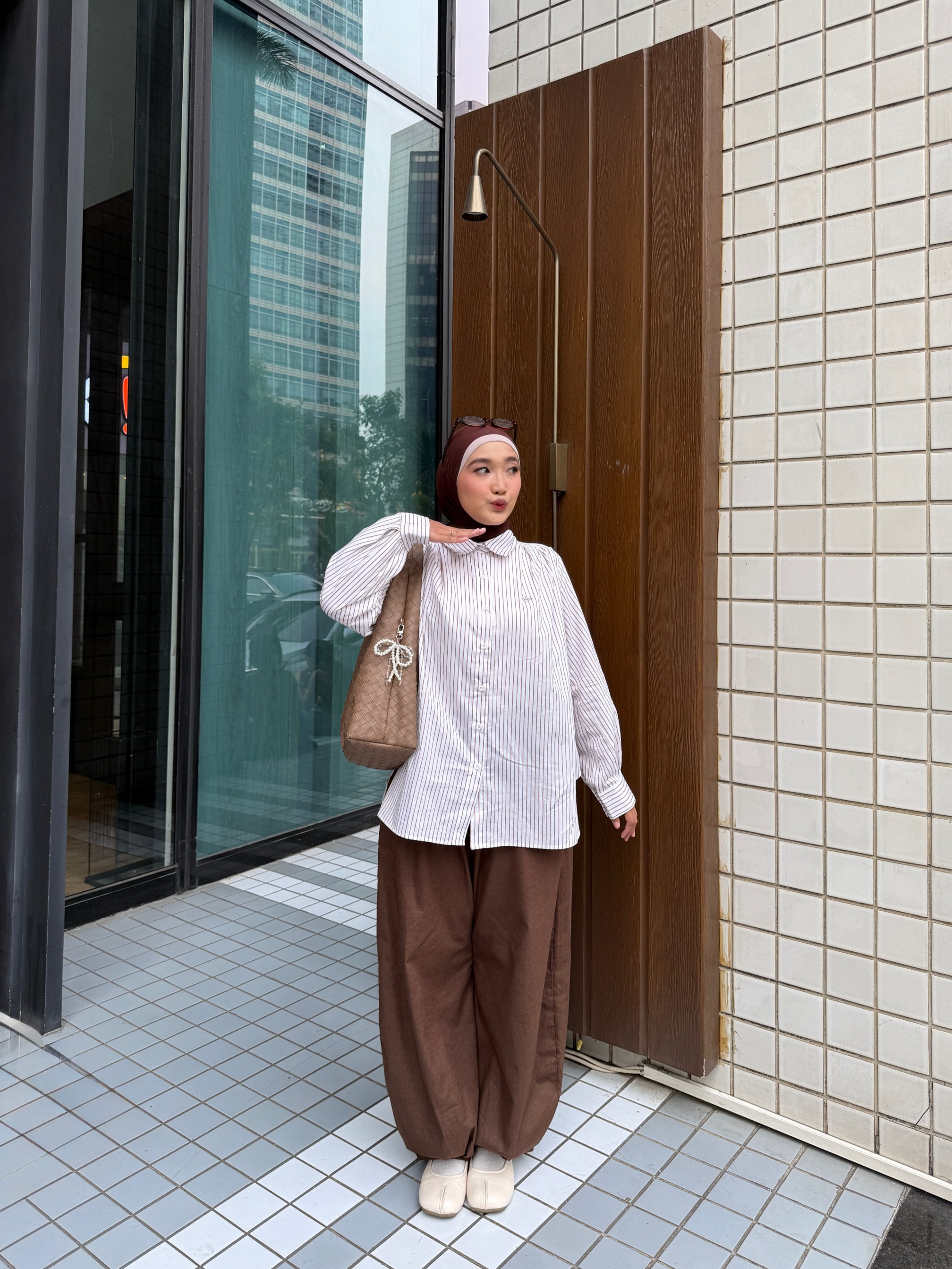 DEFECT/REJECT Laura Top Stripes White Milo