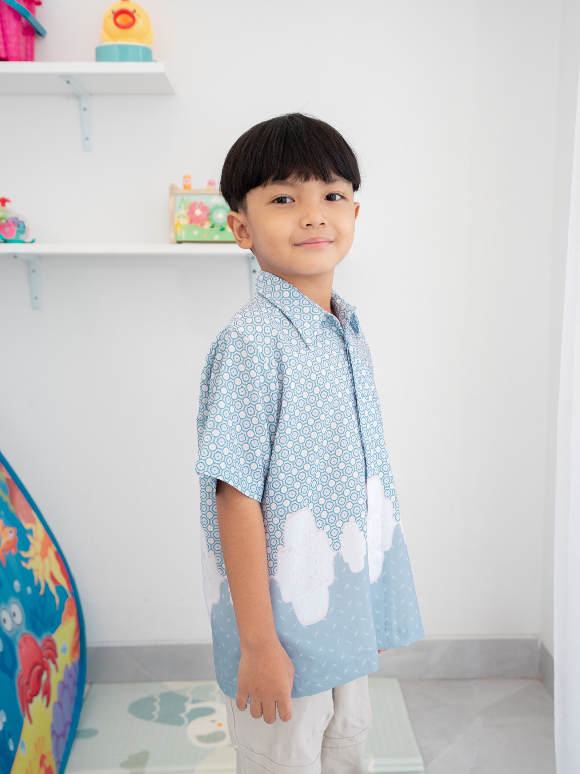 Padu Kids Shirt Powder Blue