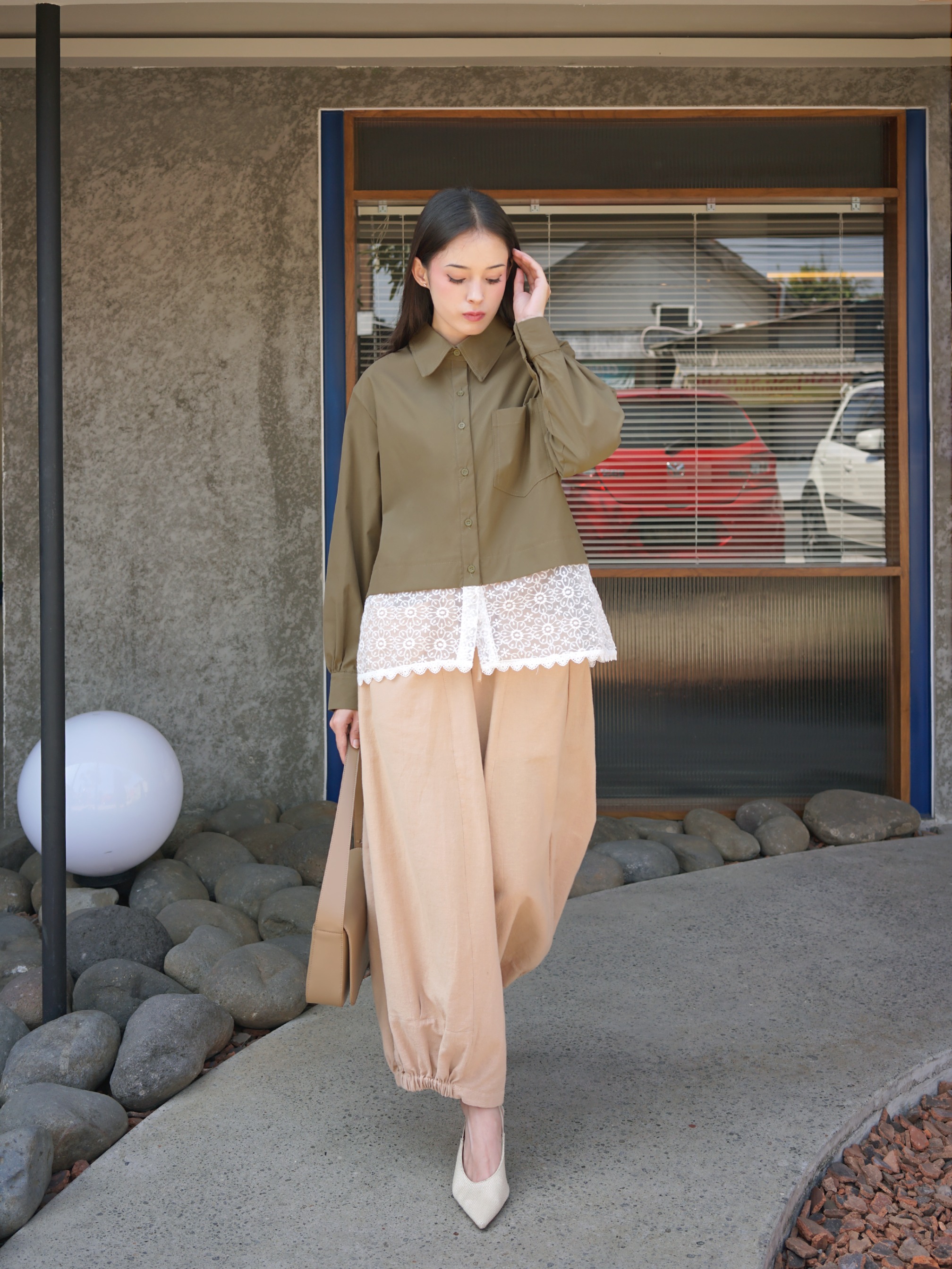 Lassie Top Green Moss