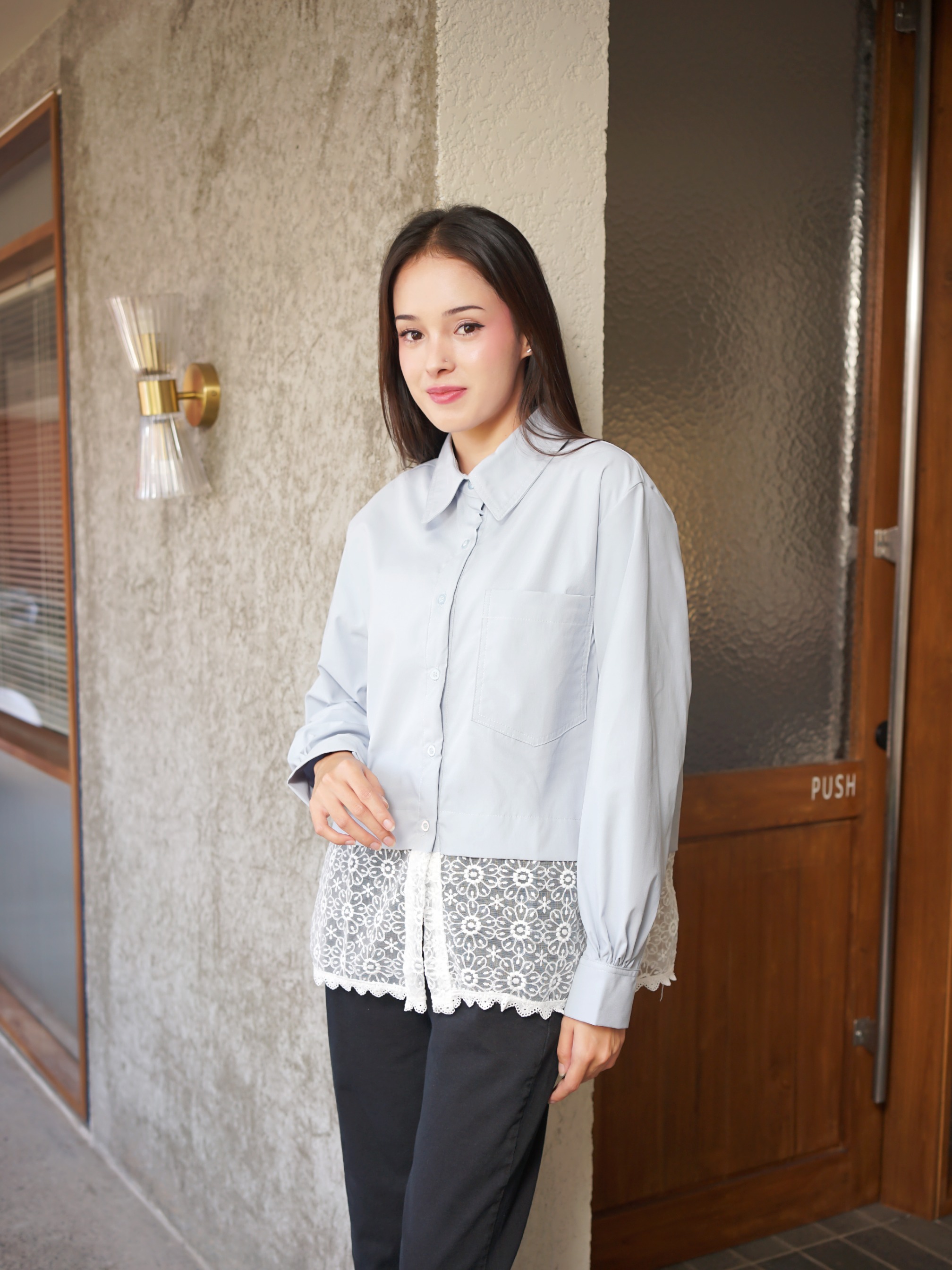 Lassie Top Delicate Blue