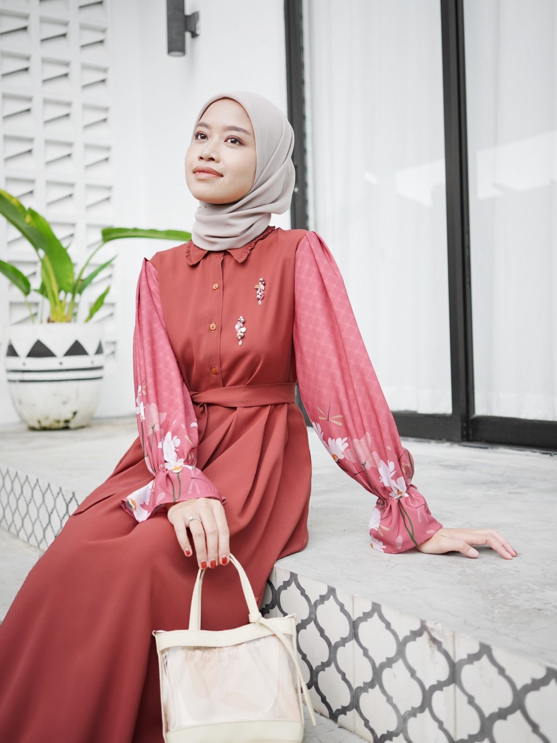 Rhea Dress Maple