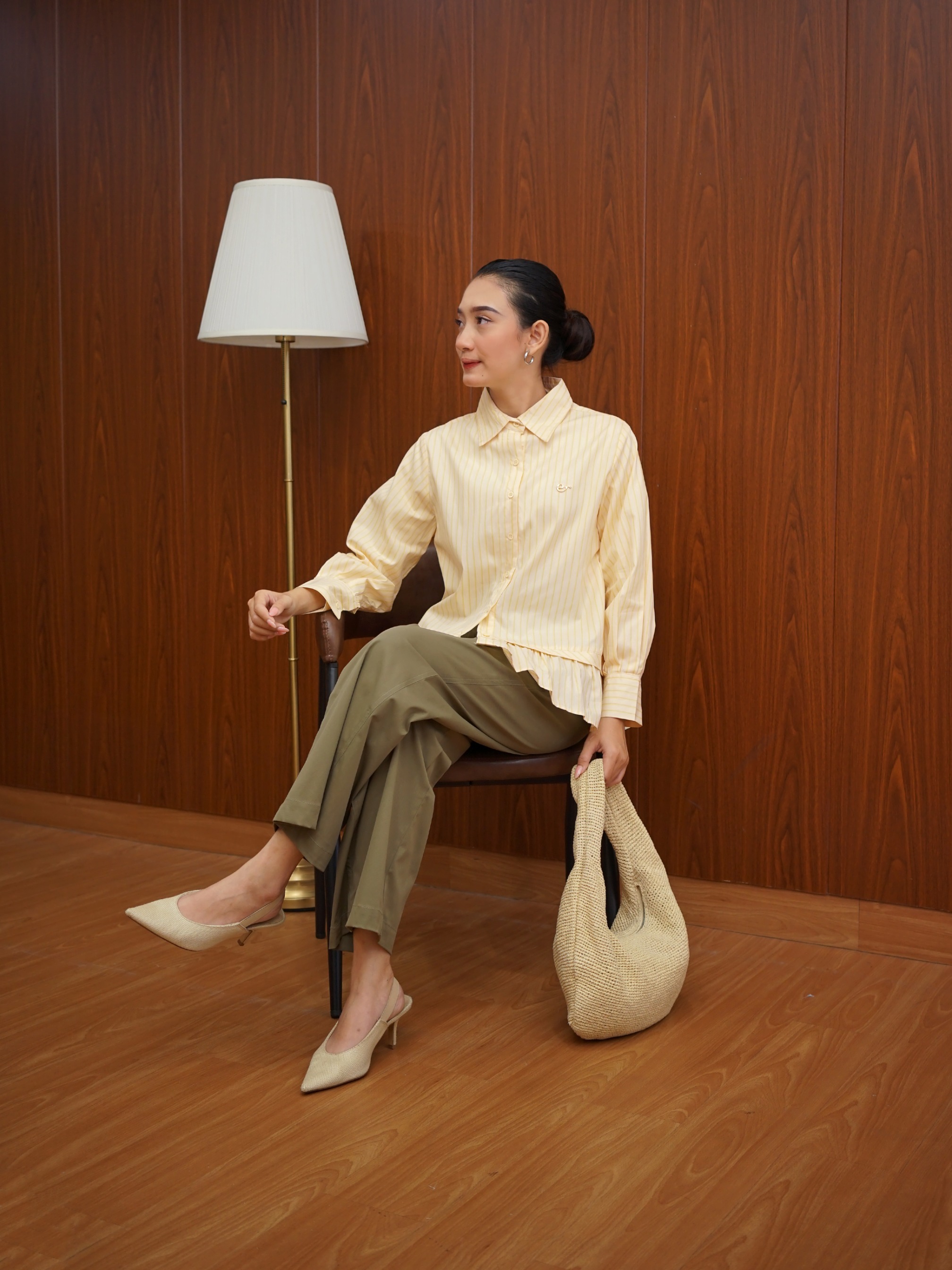 Alia Top Stripes Fresh Butter