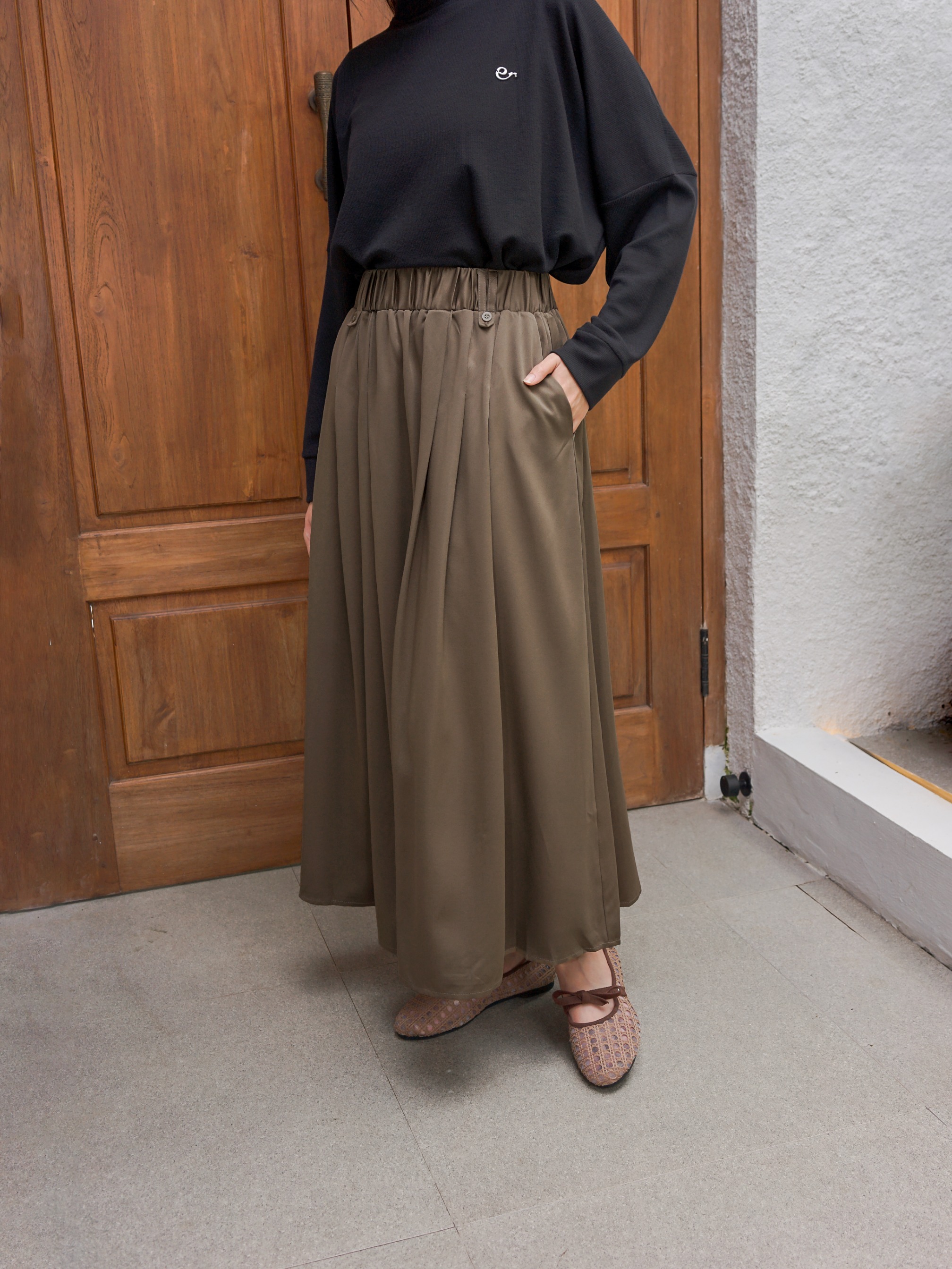 Aluna Skirt Oliv