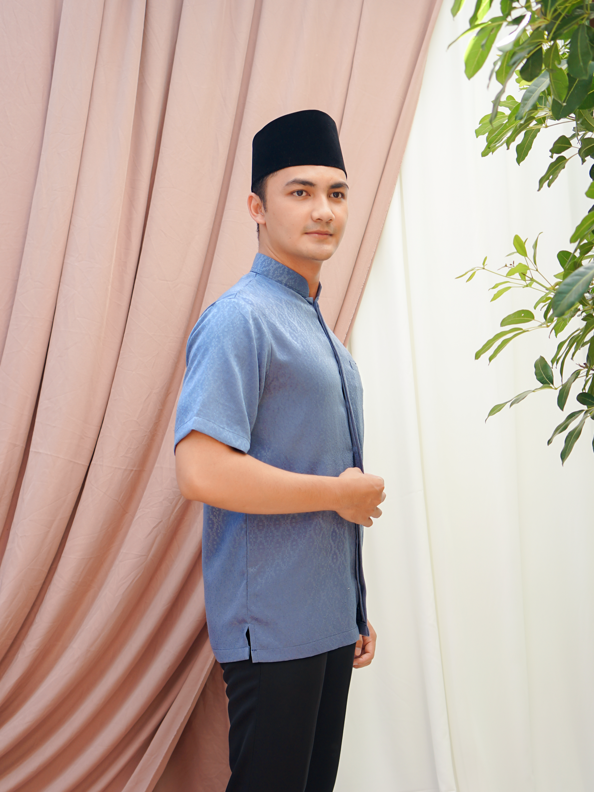 Nuansa Shirt Night Shadow Blue