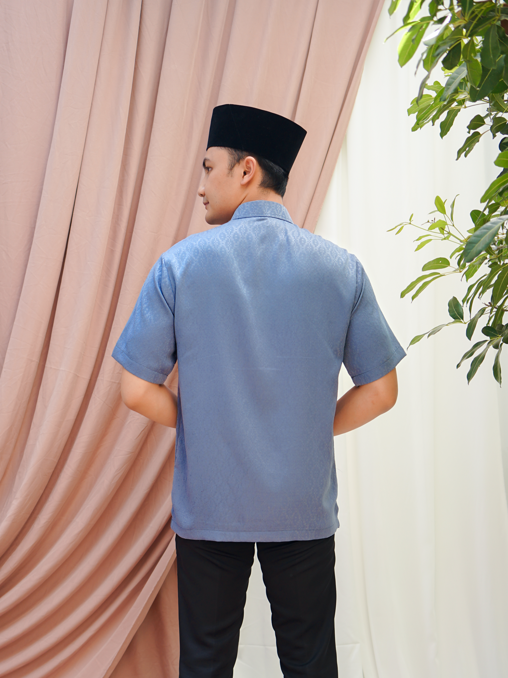 Nuansa Shirt Night Shadow Blue