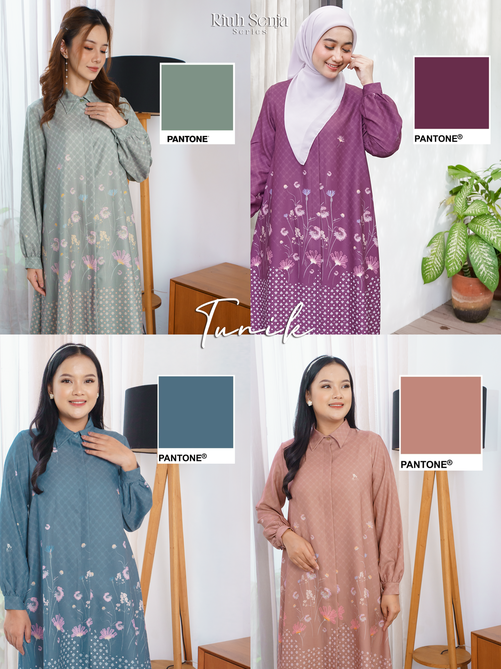 Riuh Senja Tunic Reseda