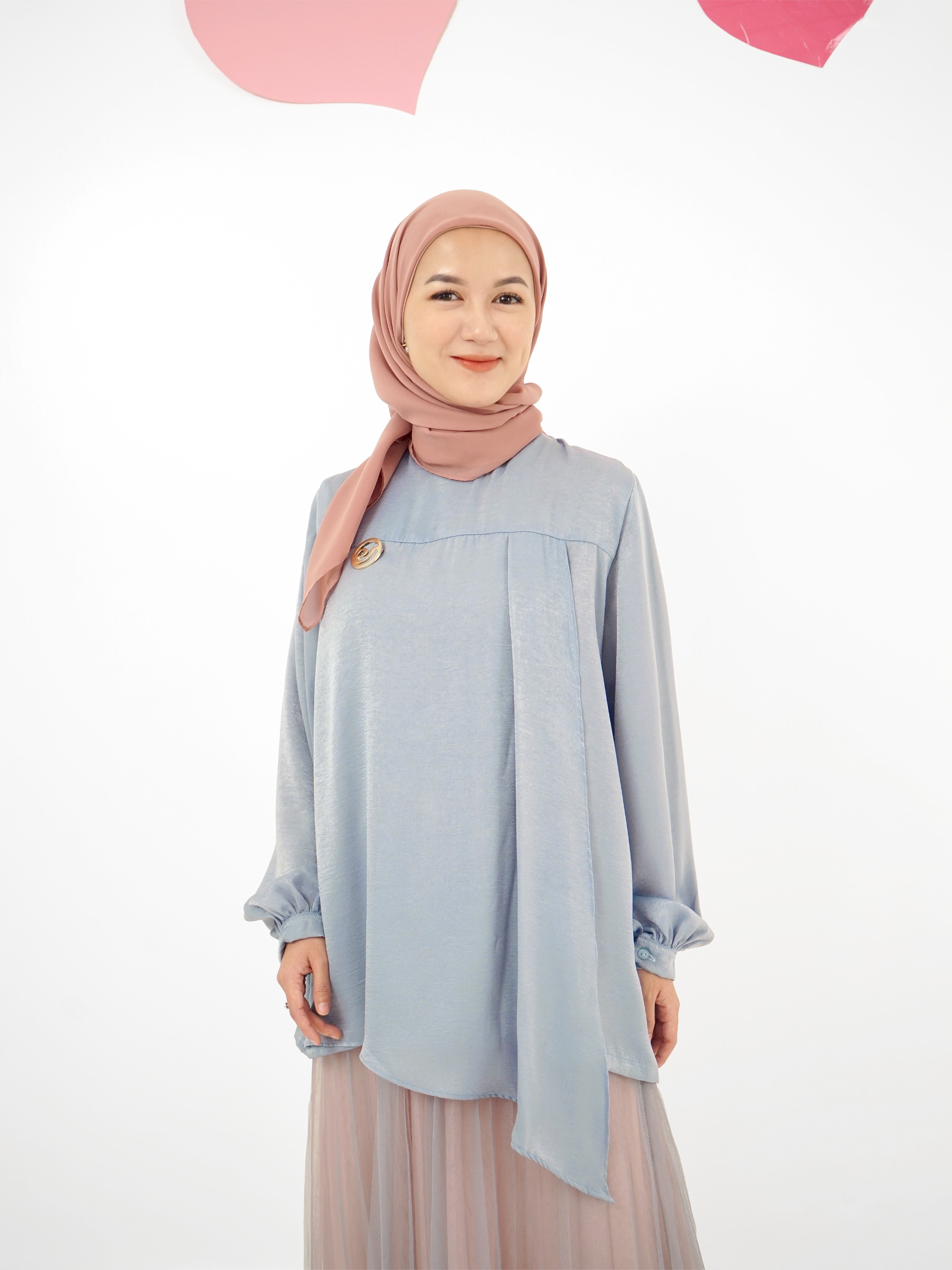 Jizzie Blouse Serenity Blue