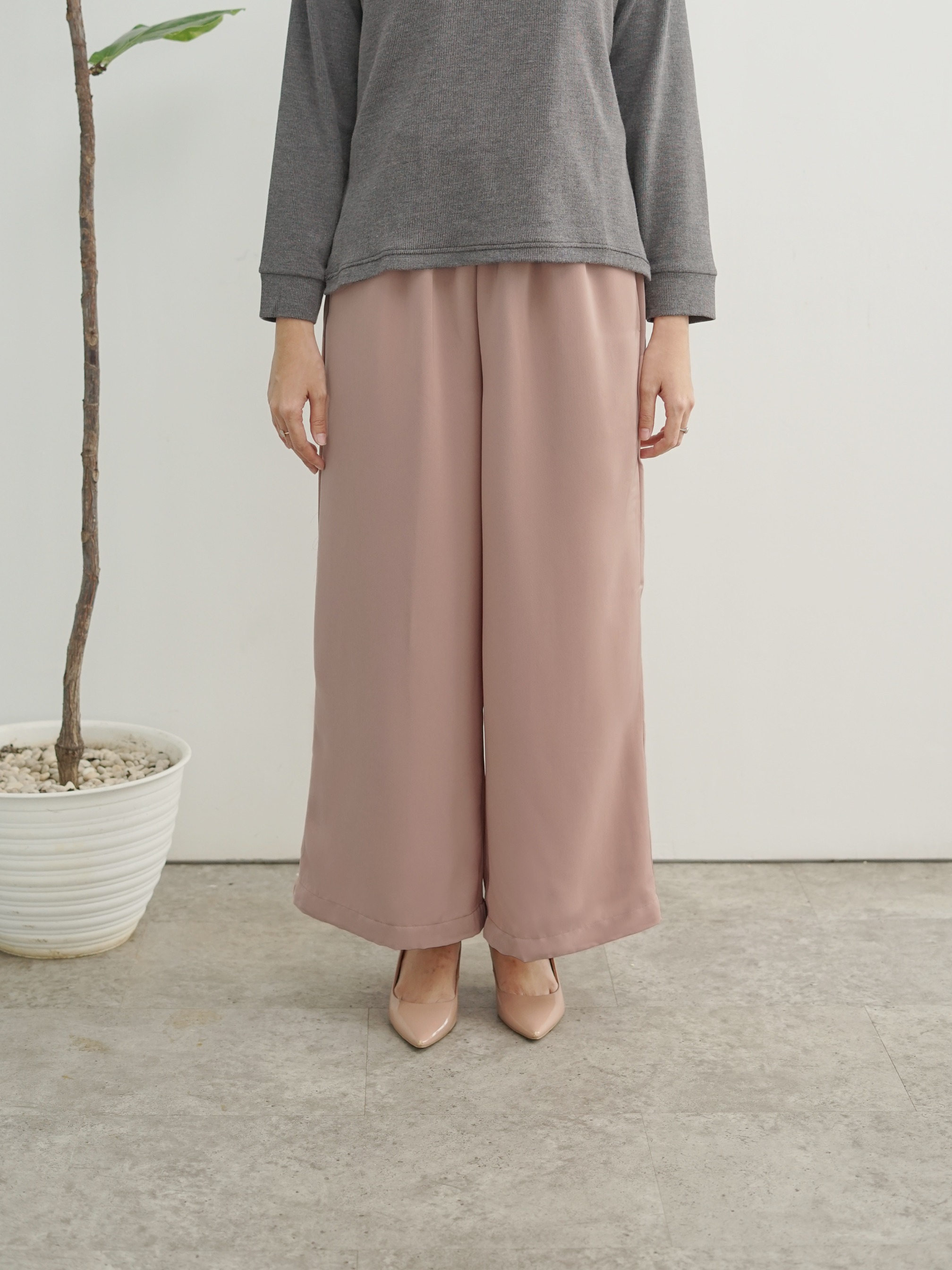 Lubna Pants Pale Blush
