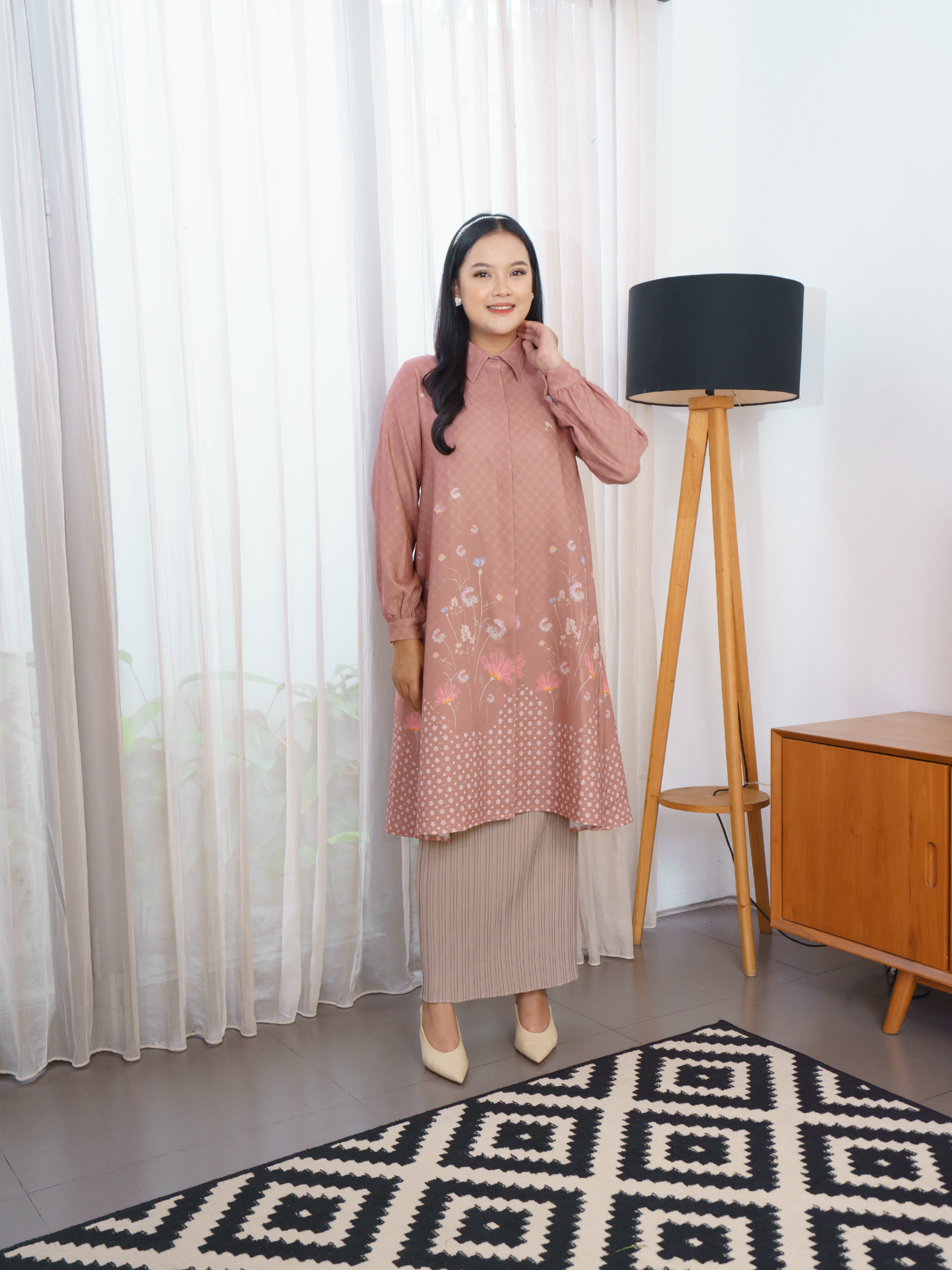Riuh Senja Tunic Rose Dawn