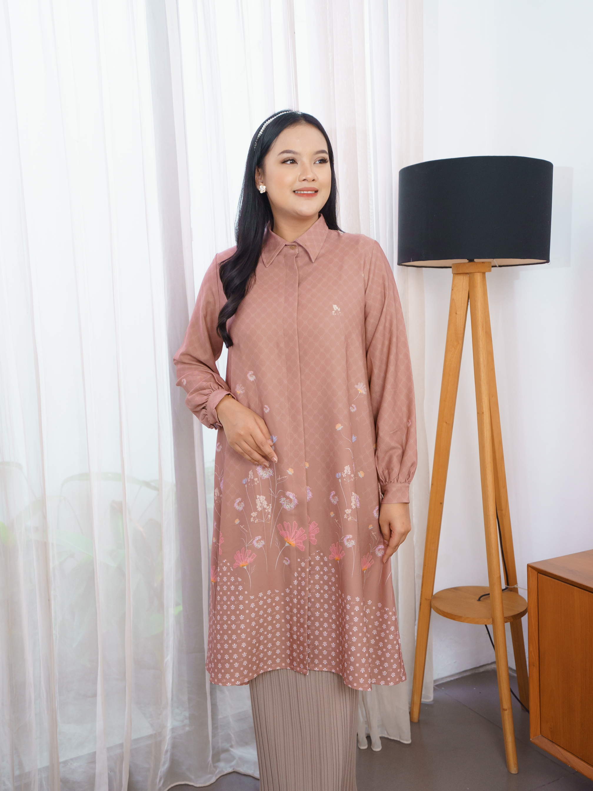 Riuh Senja Tunic Rose Dawn