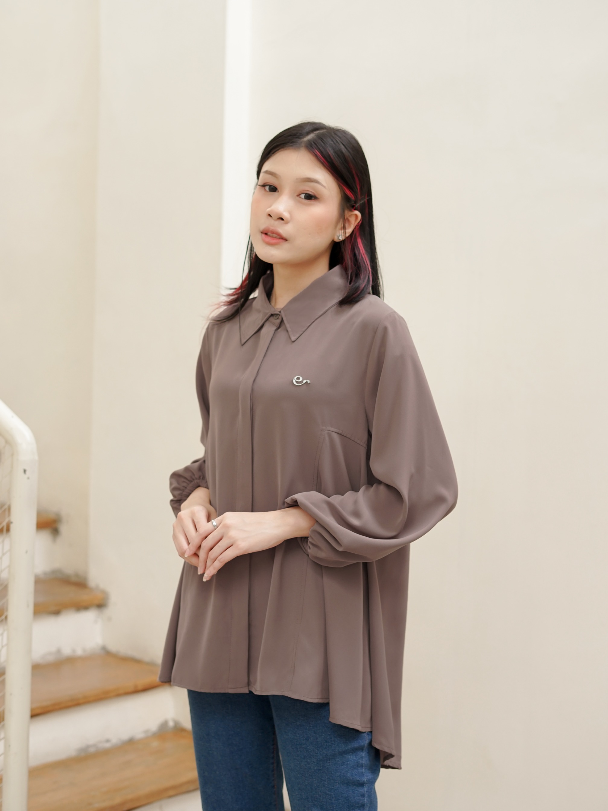 Rosana Blouse Taupe