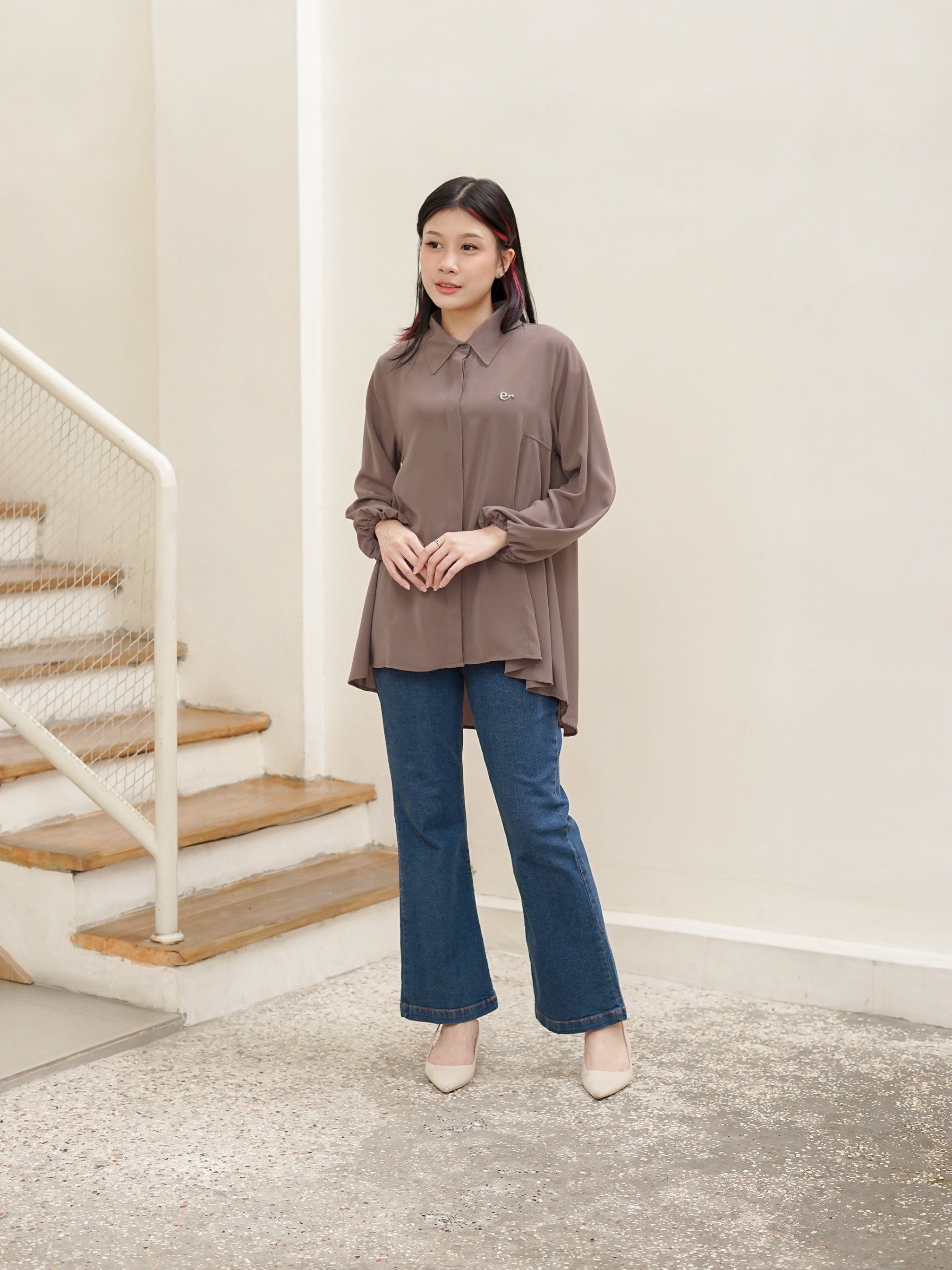 Rosana Blouse Taupe