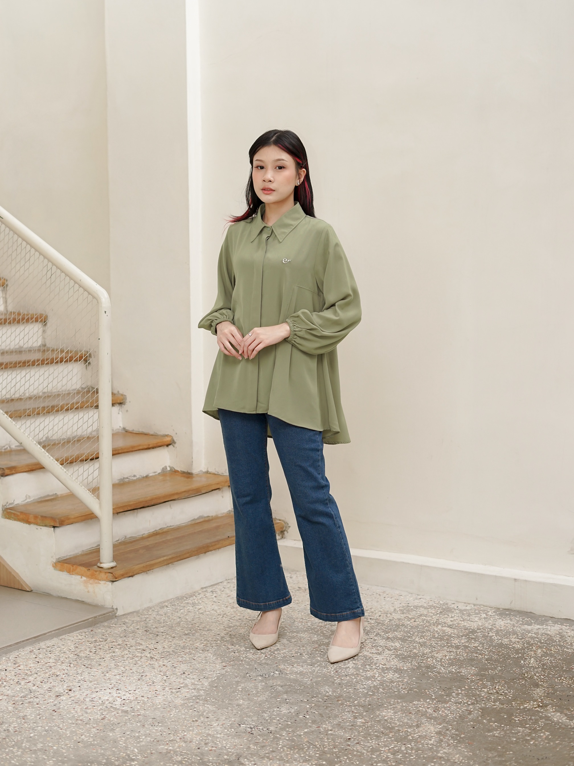 Rosana Blouse Sage Green