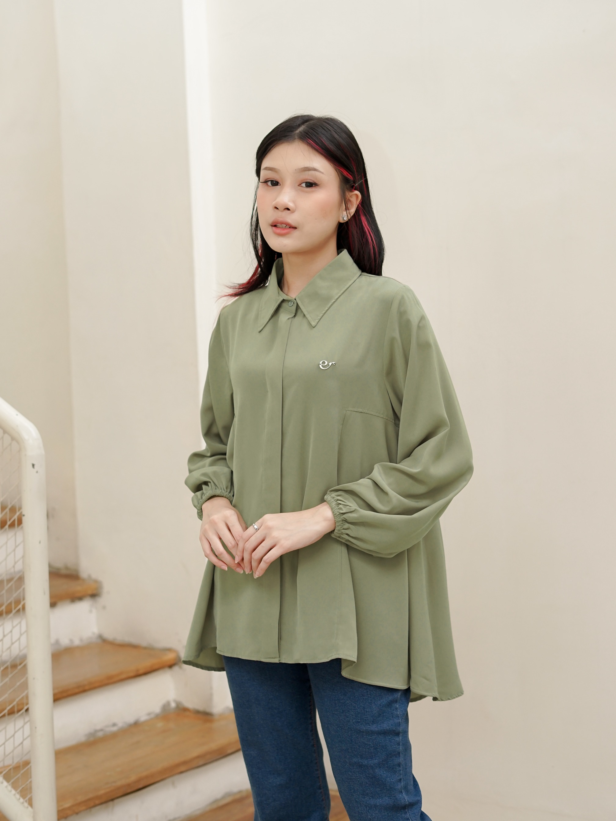 Rosana Blouse Sage Green
