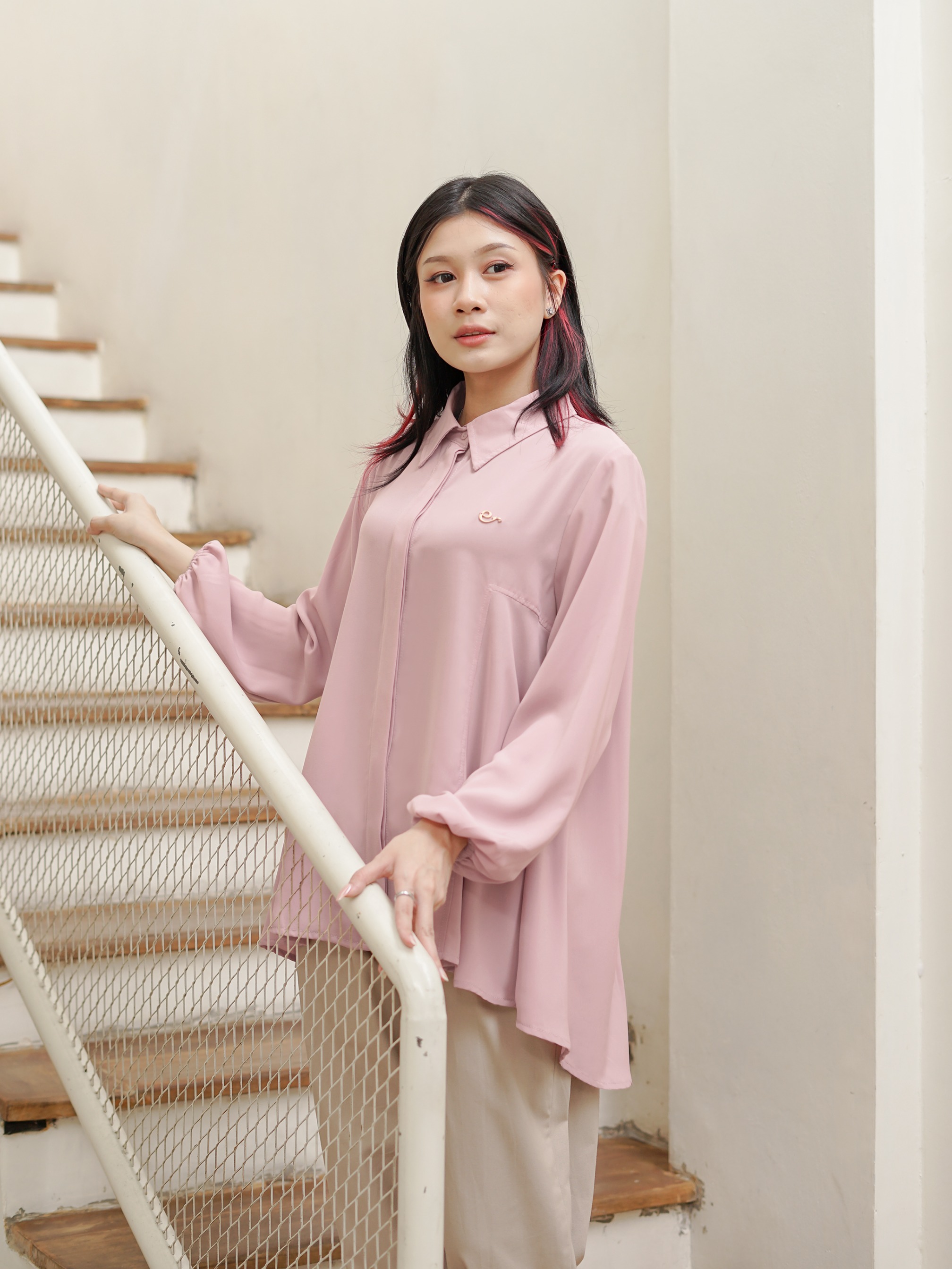 Rosana Blouse Baby Pink