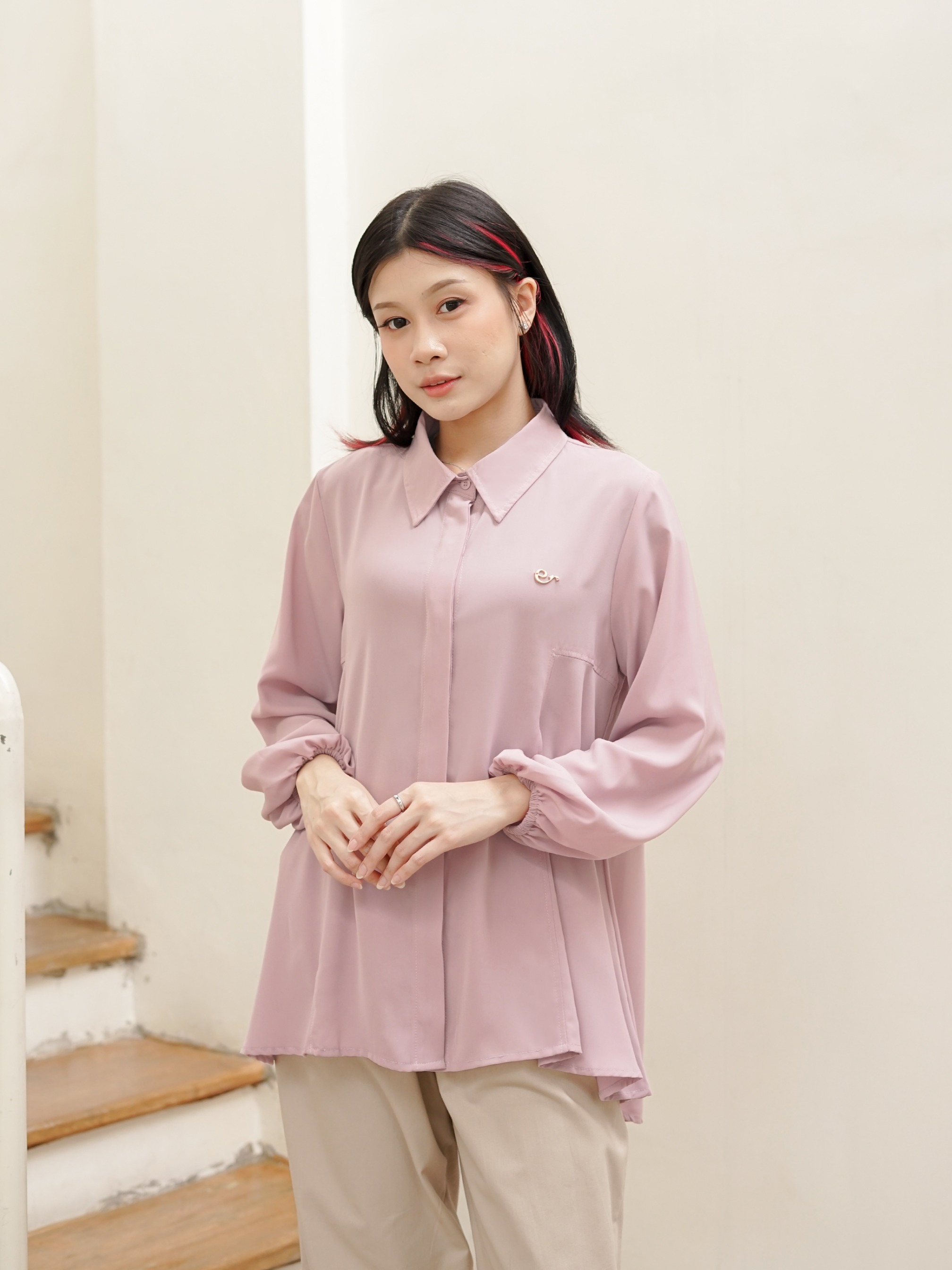 Rosana Blouse Baby Pink