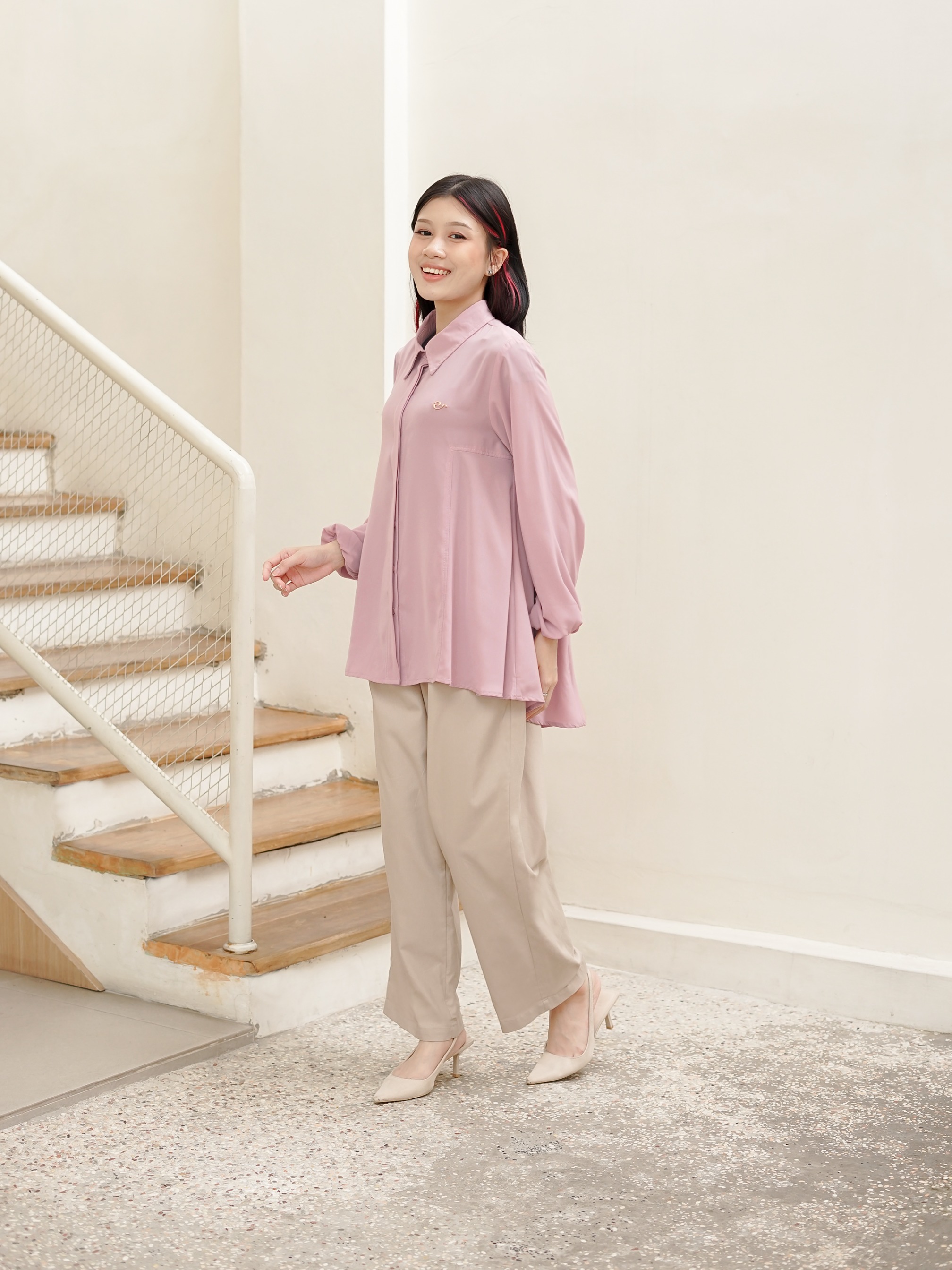 Rosana Blouse Baby Pink