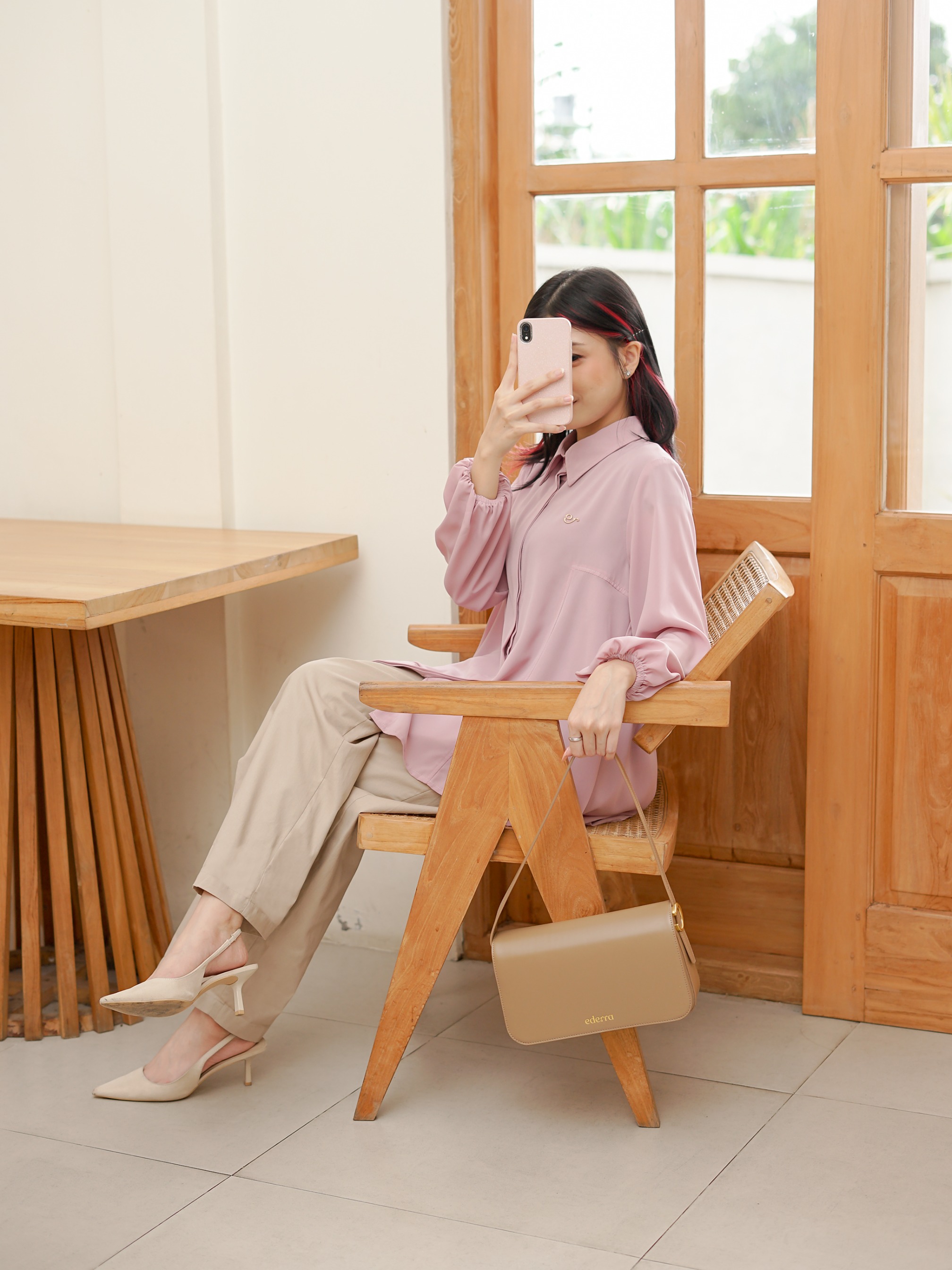 Rosana Blouse Baby Pink