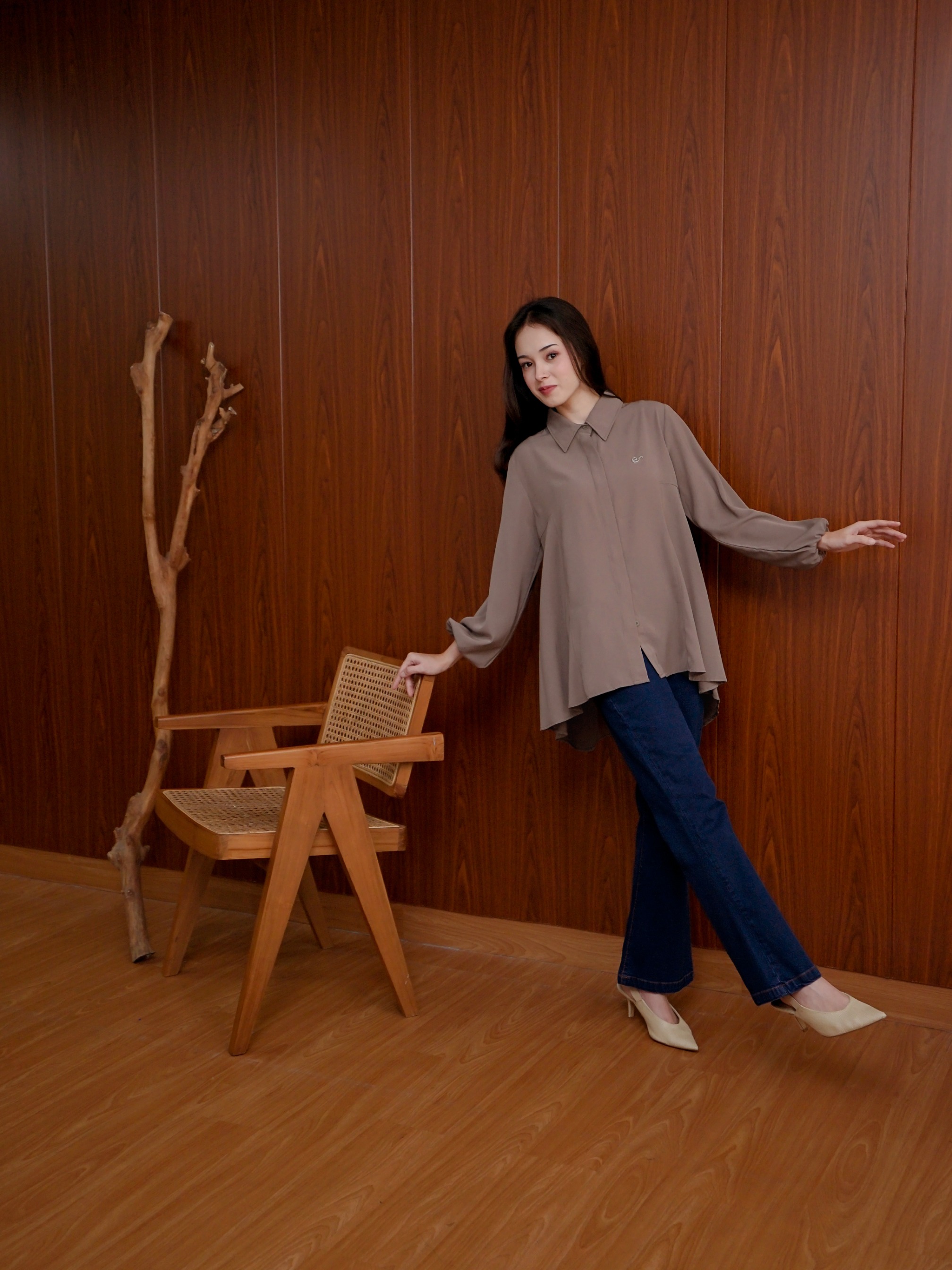 Rosana Blouse Taupe