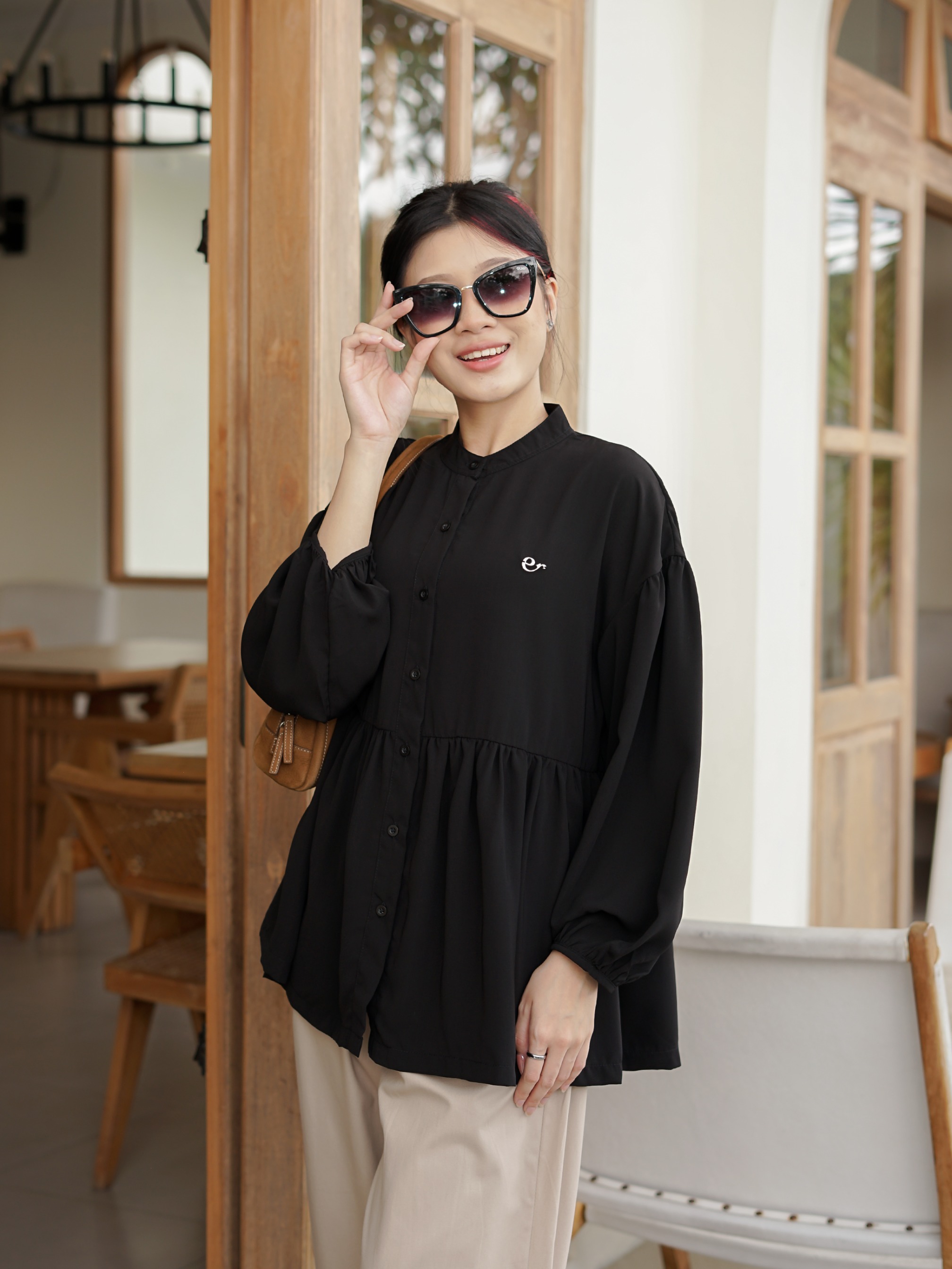 Sabbie Blouse Black 