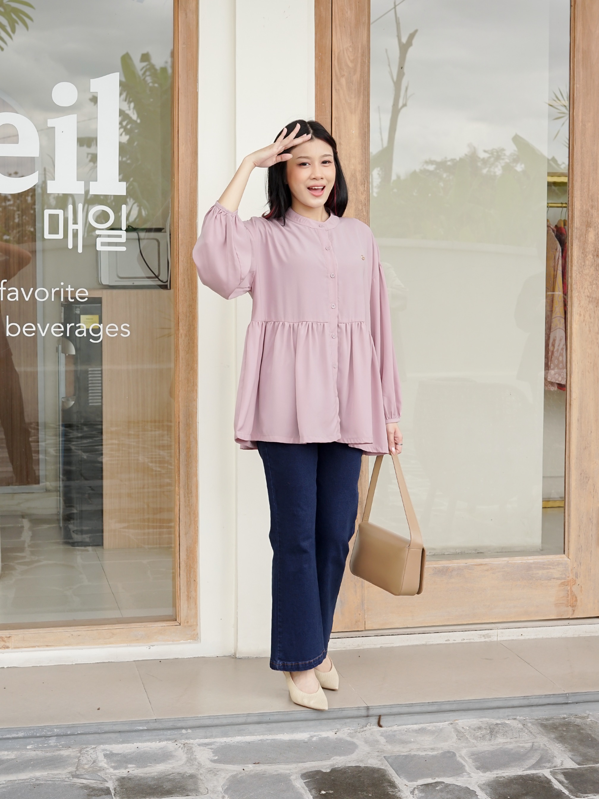 Sabbie Blouse Baby Pink
