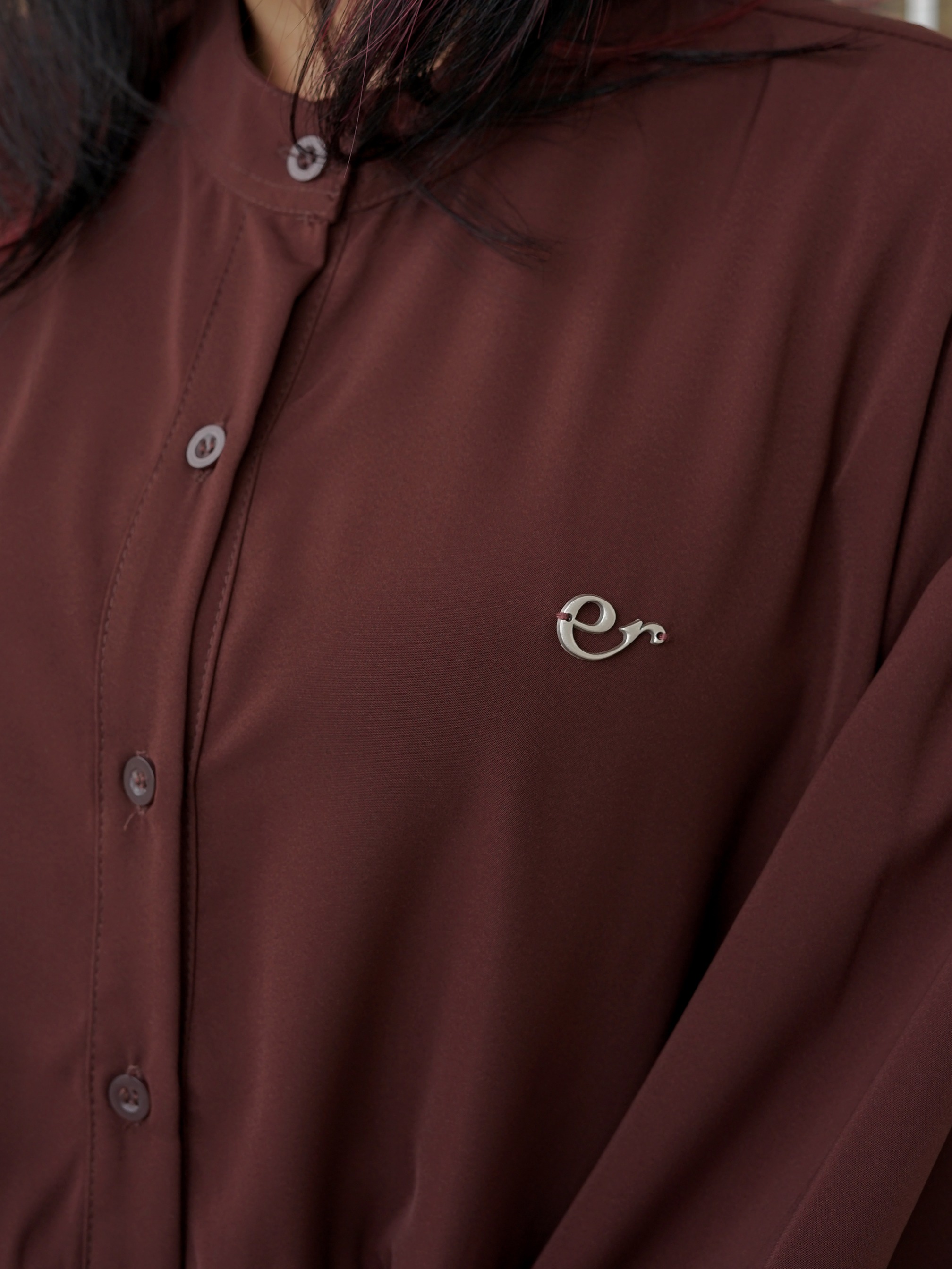 Sabbie Blouse Deep Mahogany