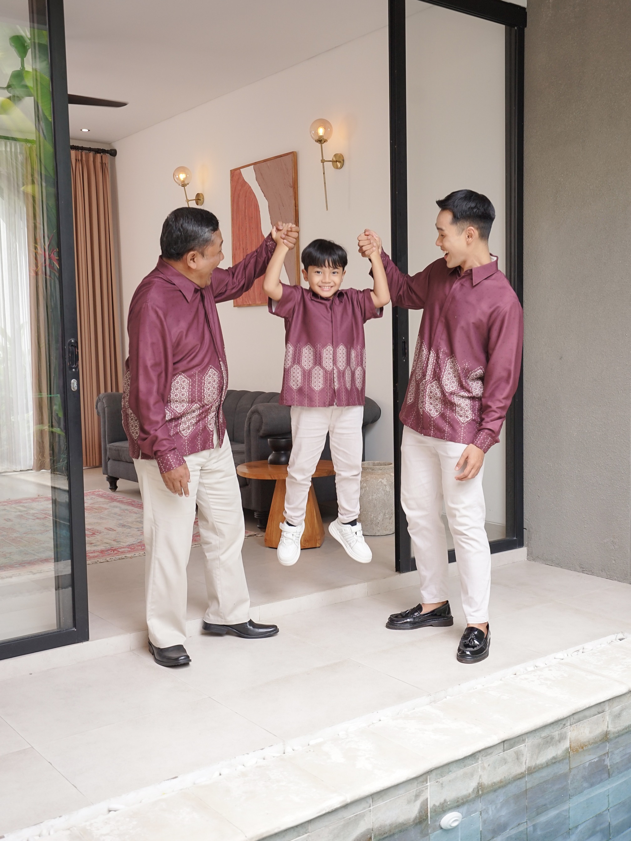 Family Set Senandika New Maroon  