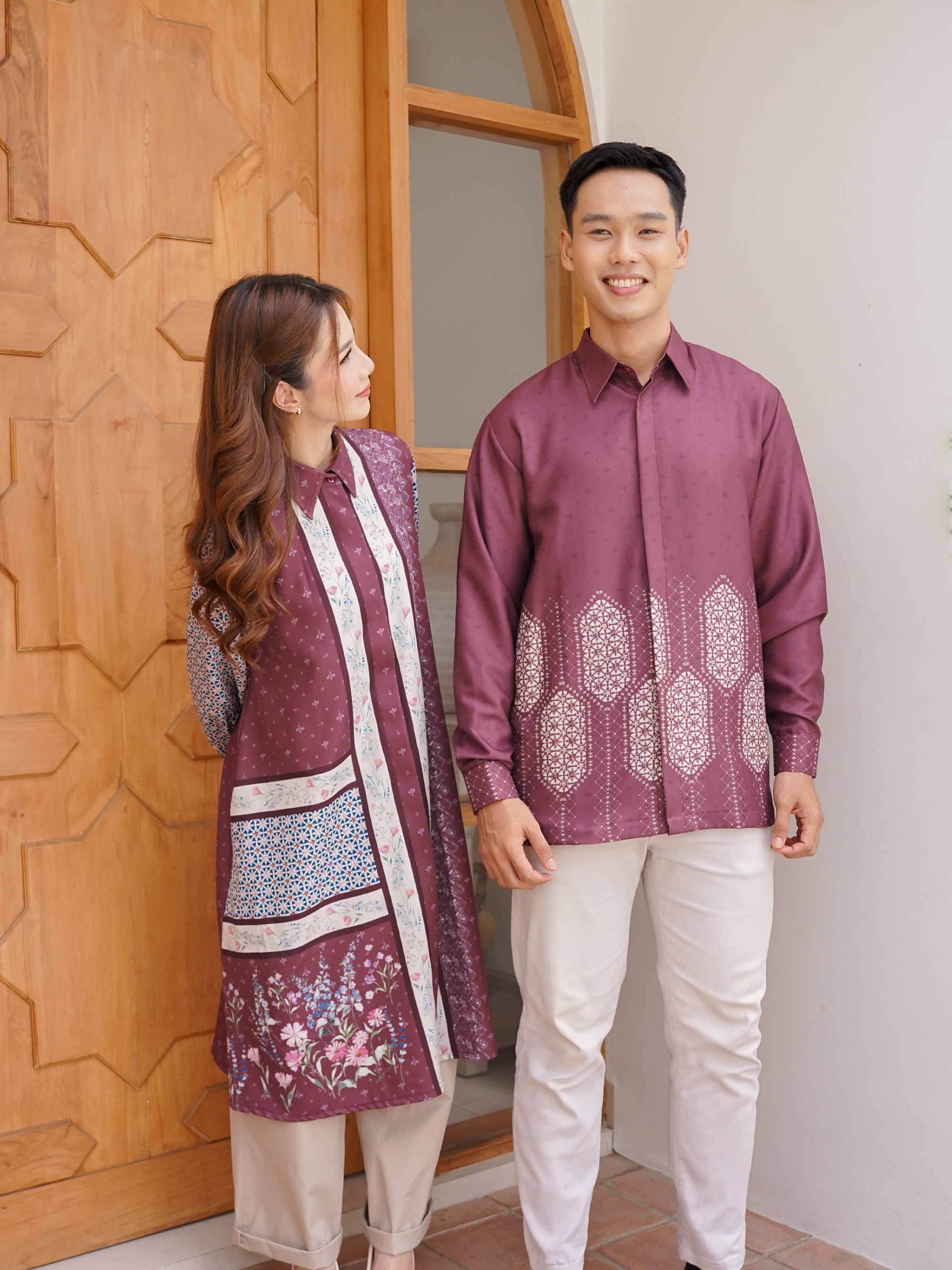 Family Set Senandika New Maroon  